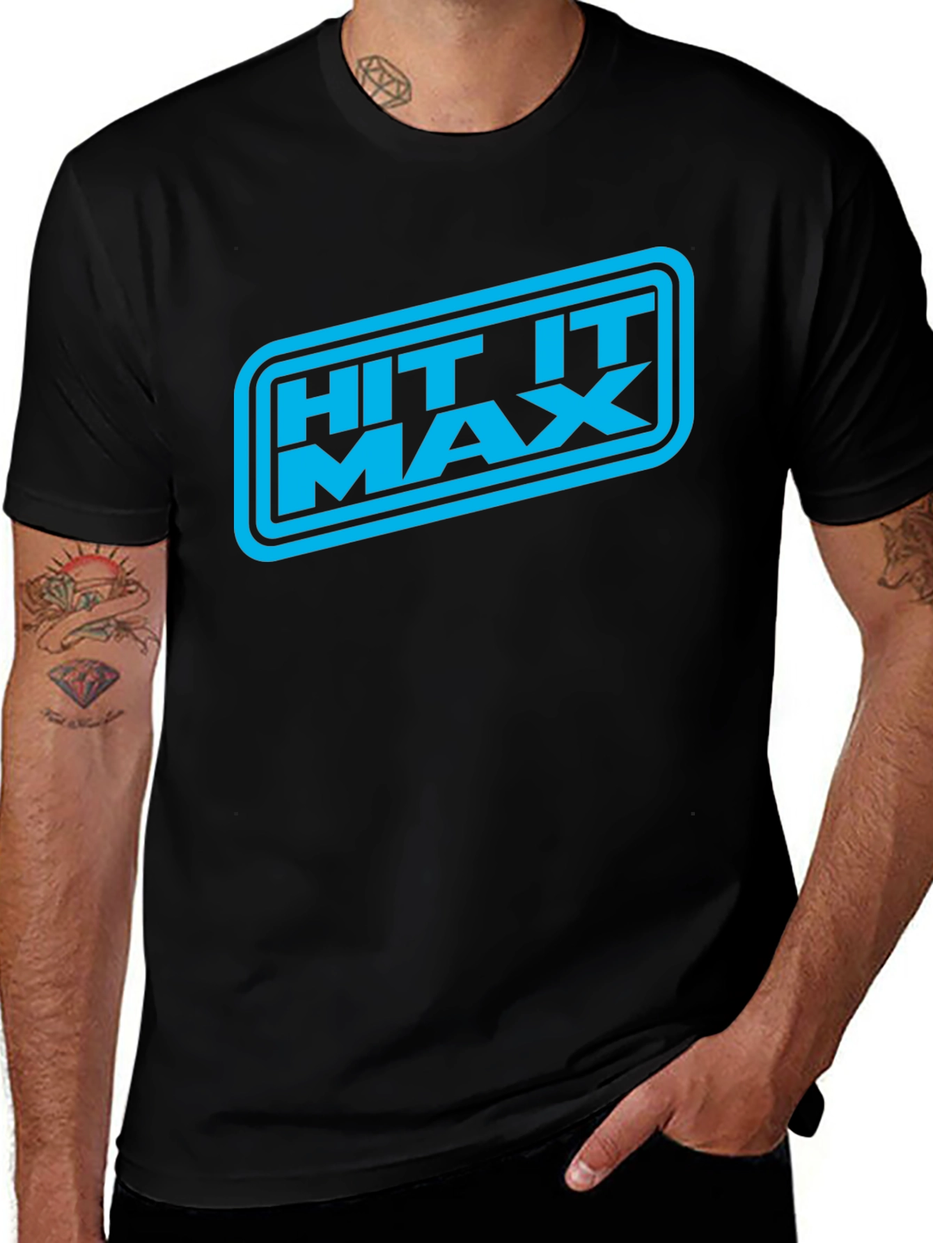 Variant 26 of Hit It Max Graphic Tee - Black