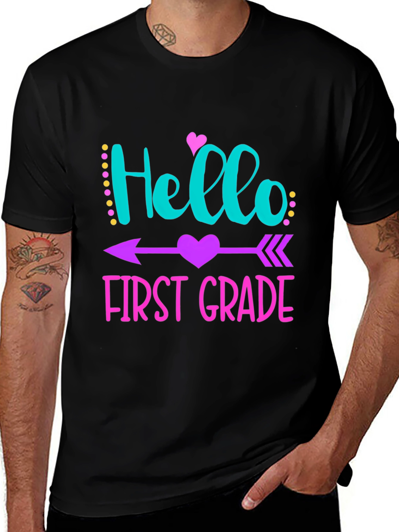 Variant 25 of Hello First Grade T-Shirt