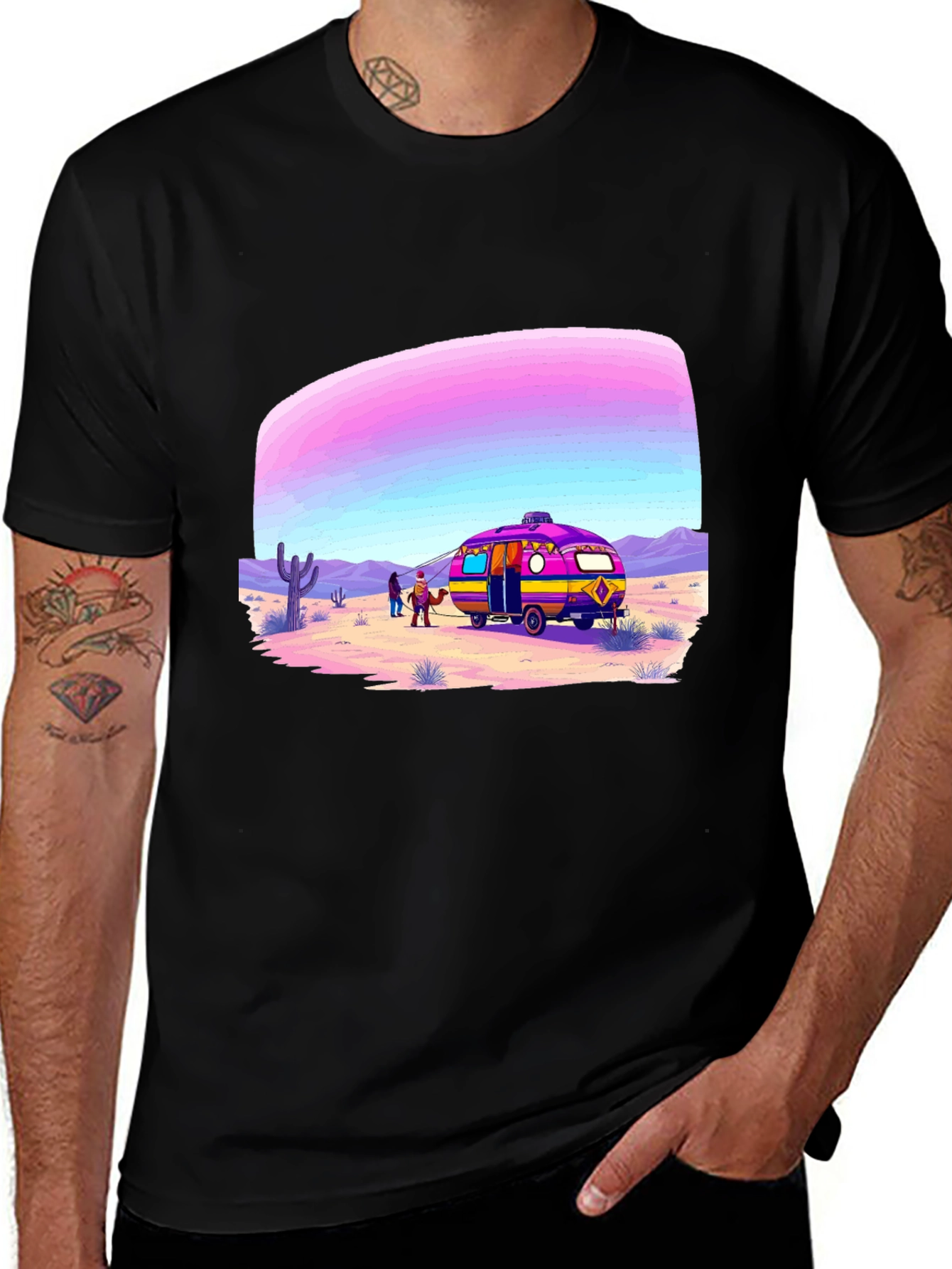 Variant 21 of Retro Desert RV T-Shirt
