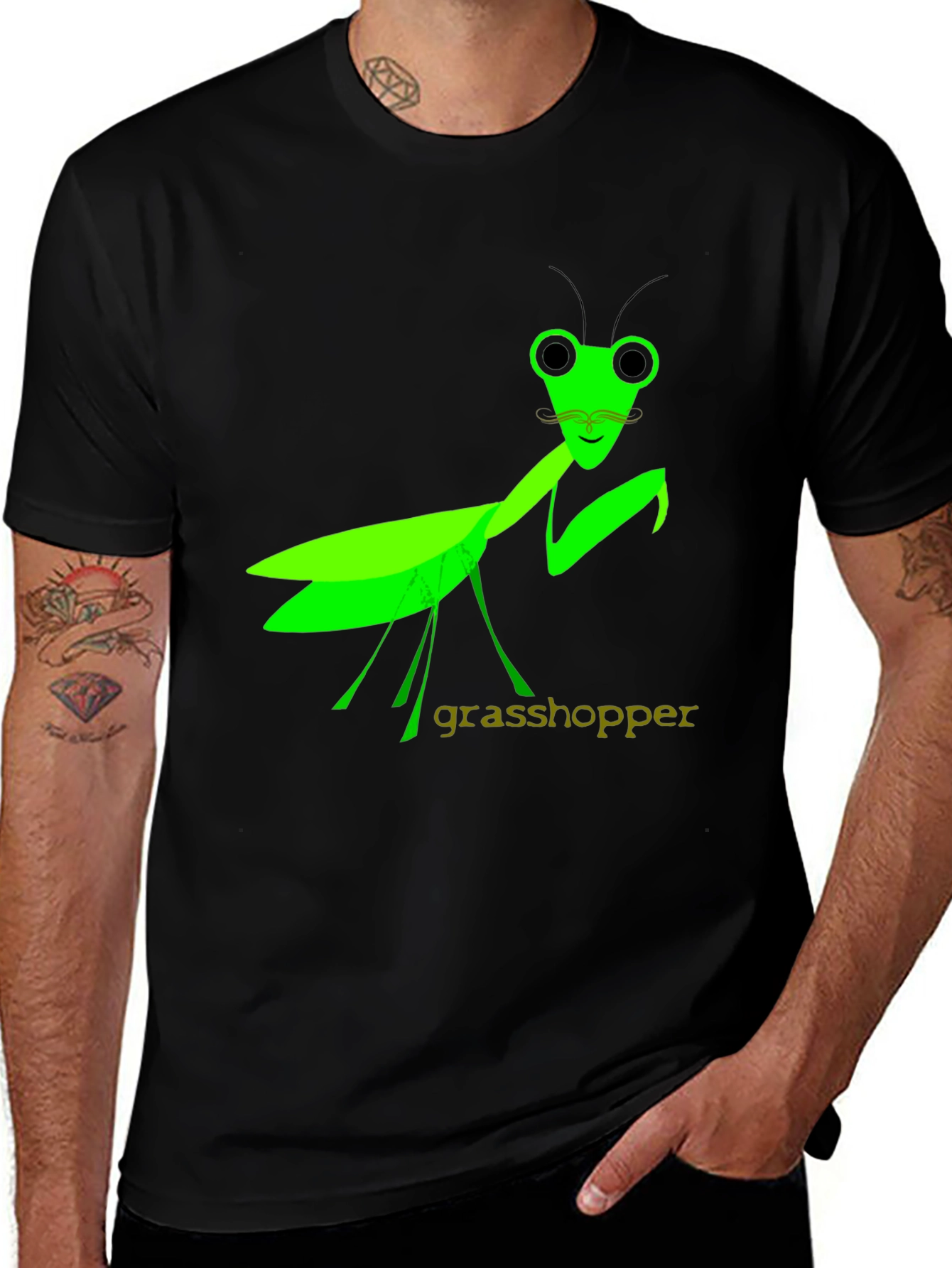 Variant 13 of Grasshopper Graphic Tee - Unique Design T-Shirt