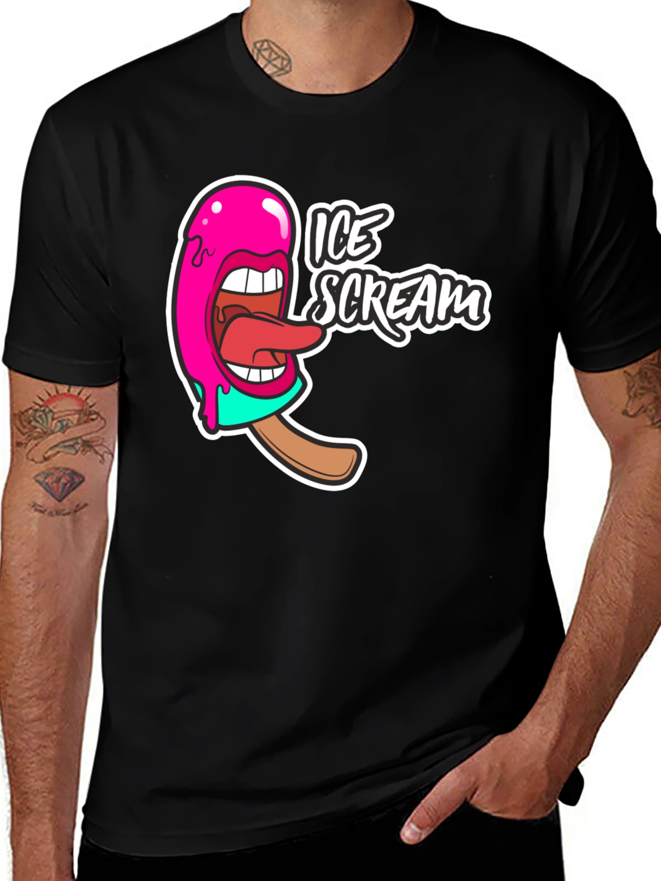 Variant 8 of Ice Scream Graphic T-Shirt - Funny Novelty Tee