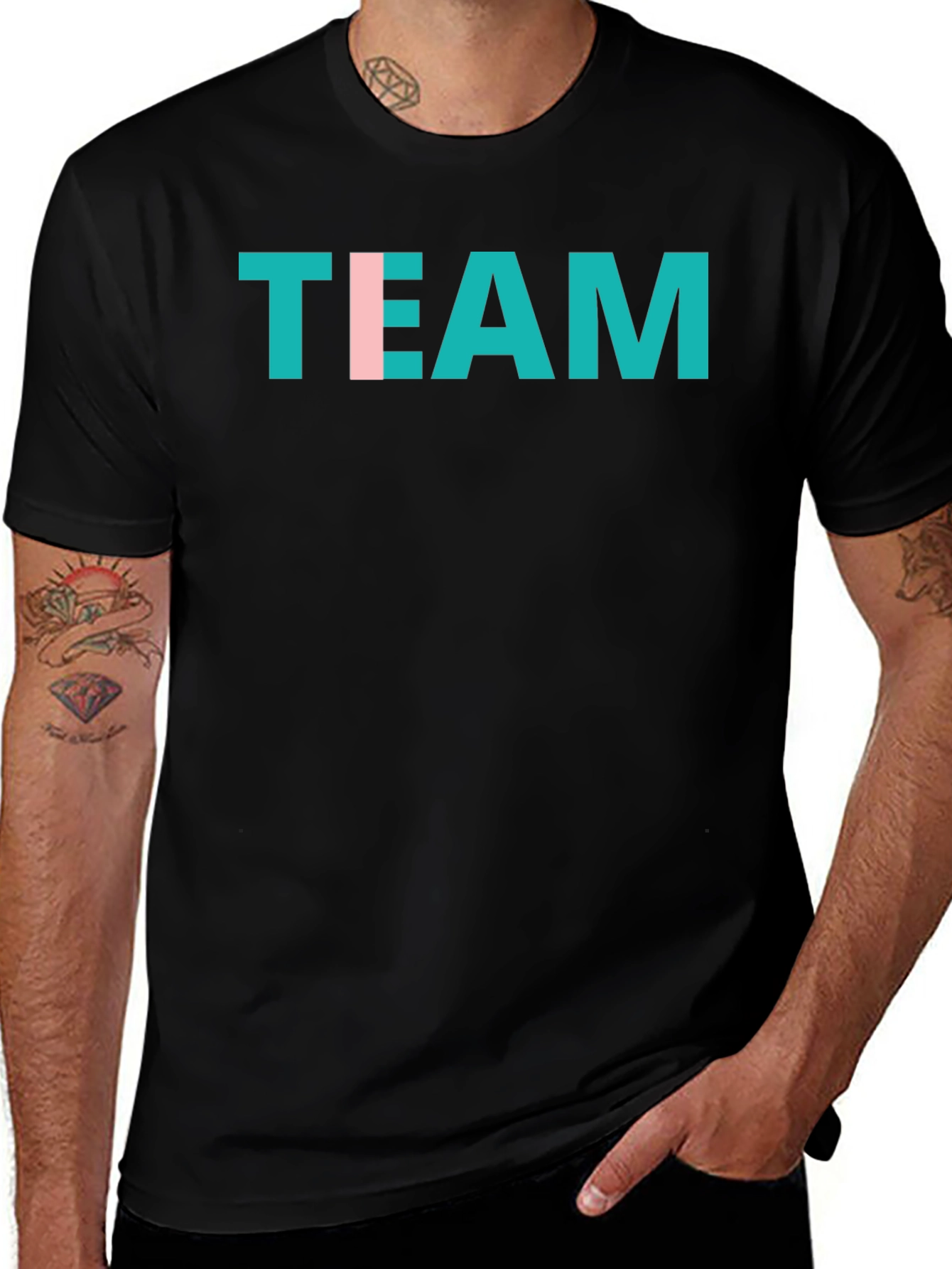 Variant 5 of Team Graphic Tee - Stylish Crew Neck T-Shirt