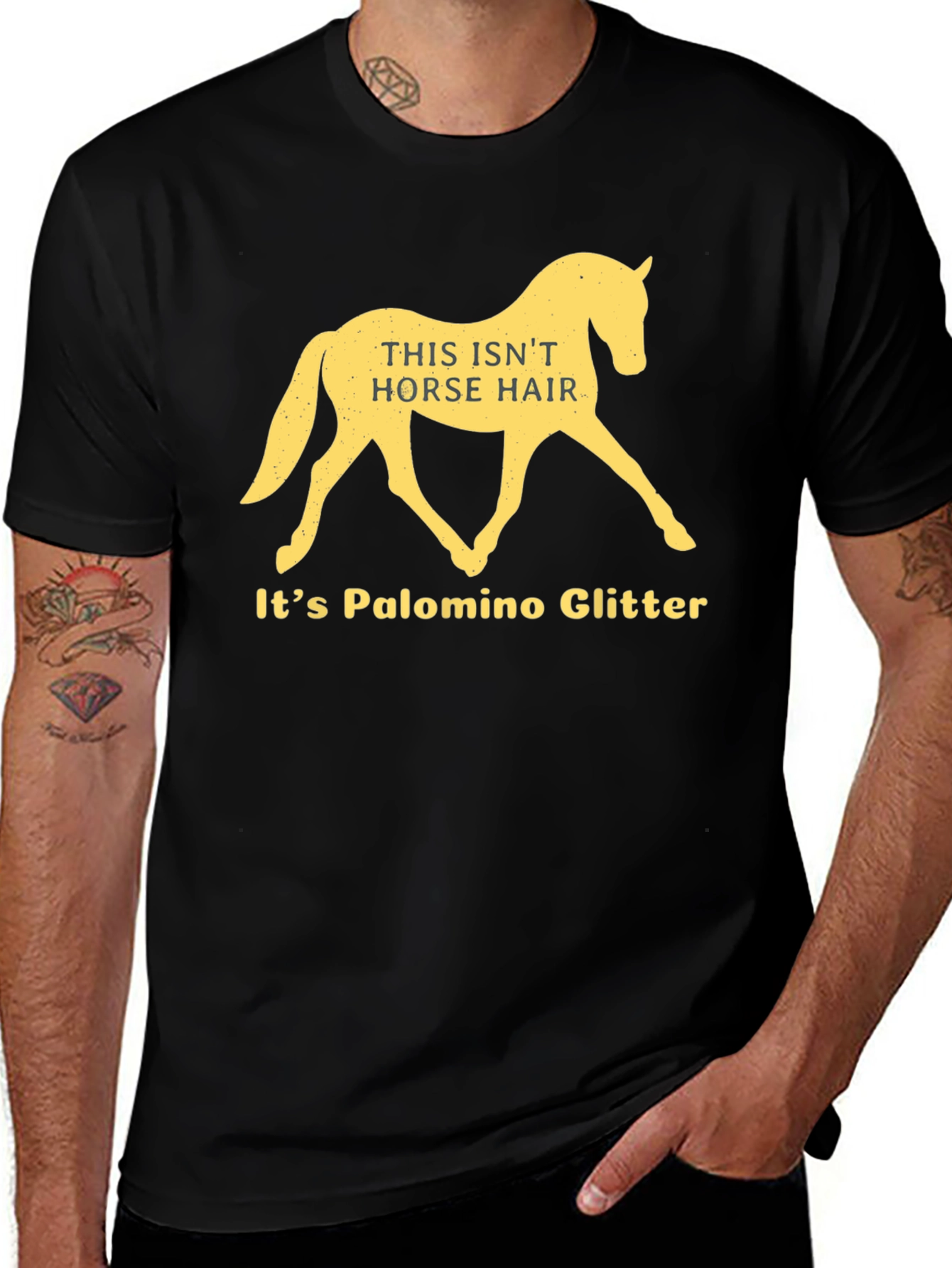 Variant 20 of Palomino Glitter Horse Graphic Tee - Unisex