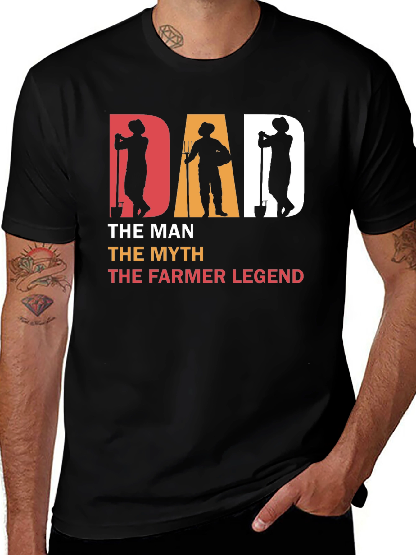 Variant 4 of Dad Farmer Legend Graphic T-Shirt