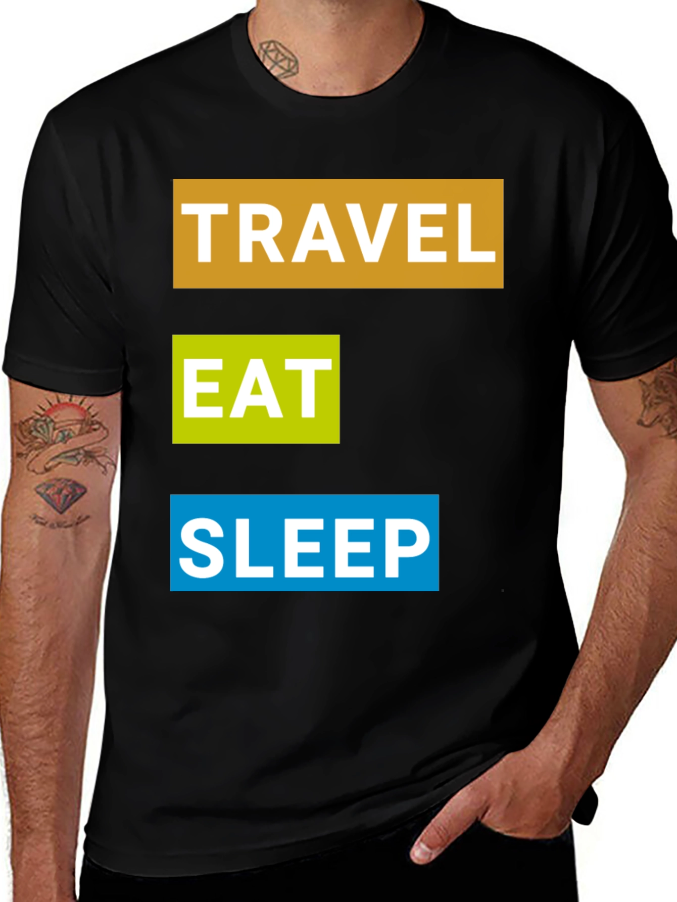 Variant 30 of Travel Eat Sleep T-Shirt: Adventure Time!