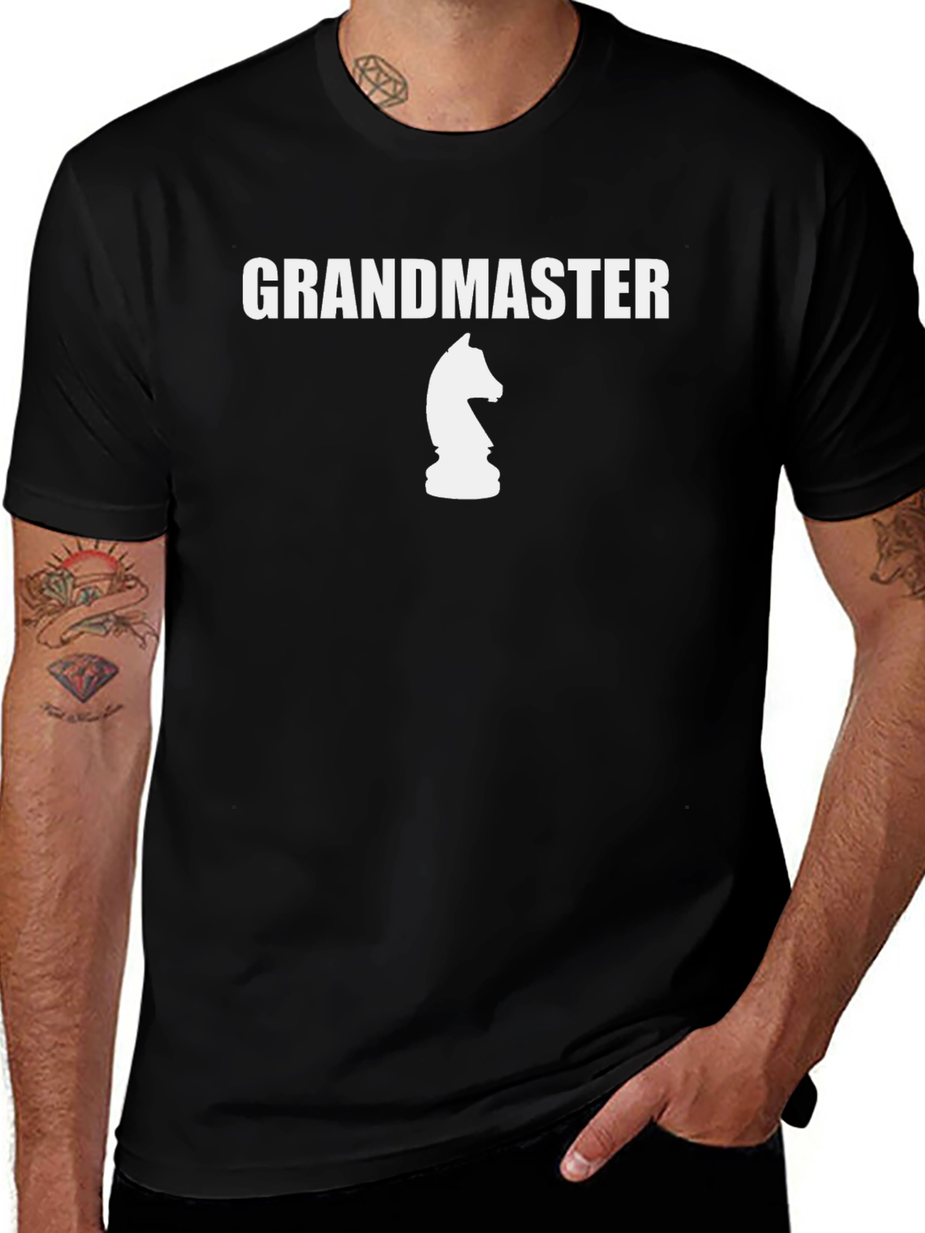 Variant 22 of Grandmaster Chess Knight Graphic T-Shirt
