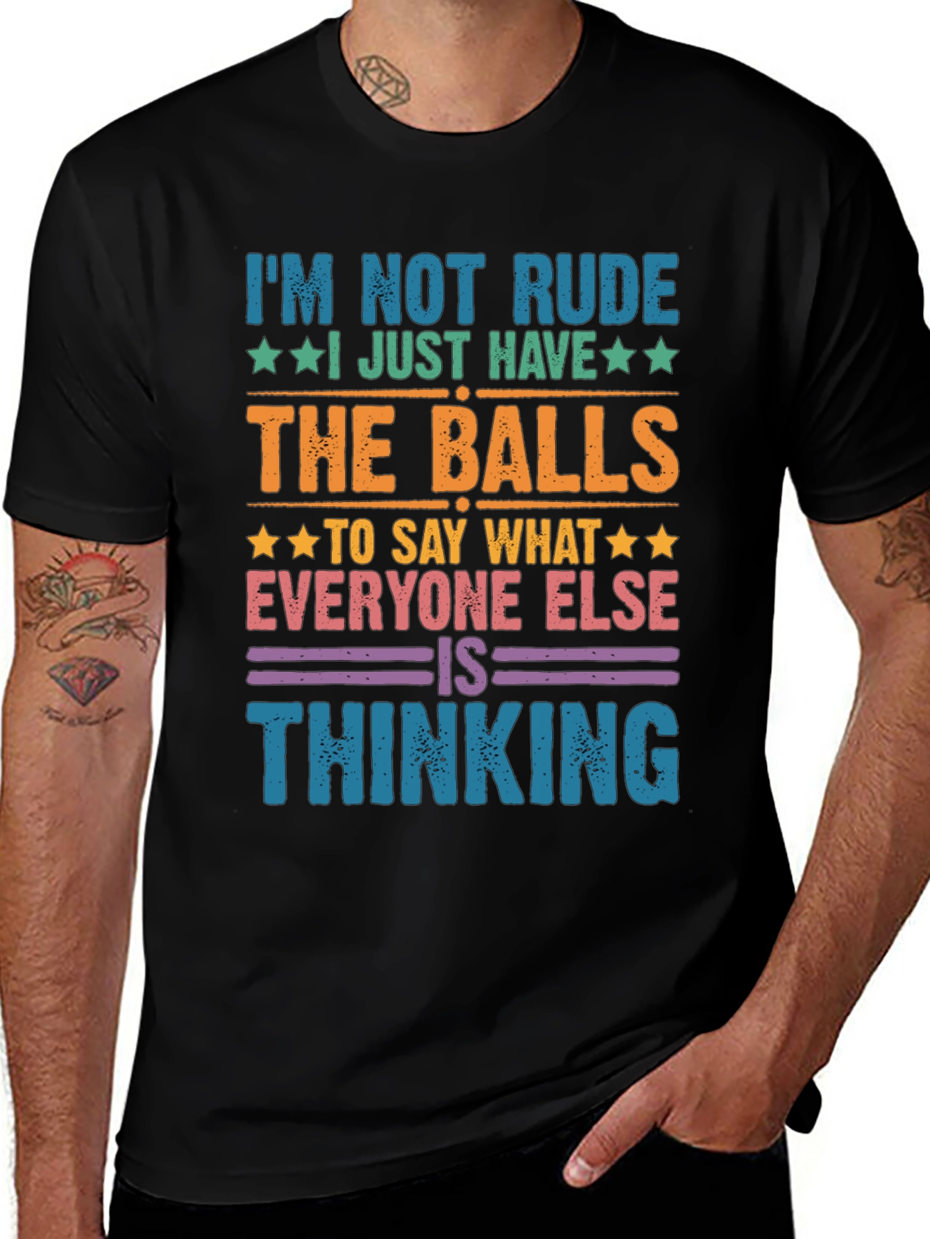 Variant 30 of I'm Not Rude T-Shirt - Funny Sarcastic Graphic Tee