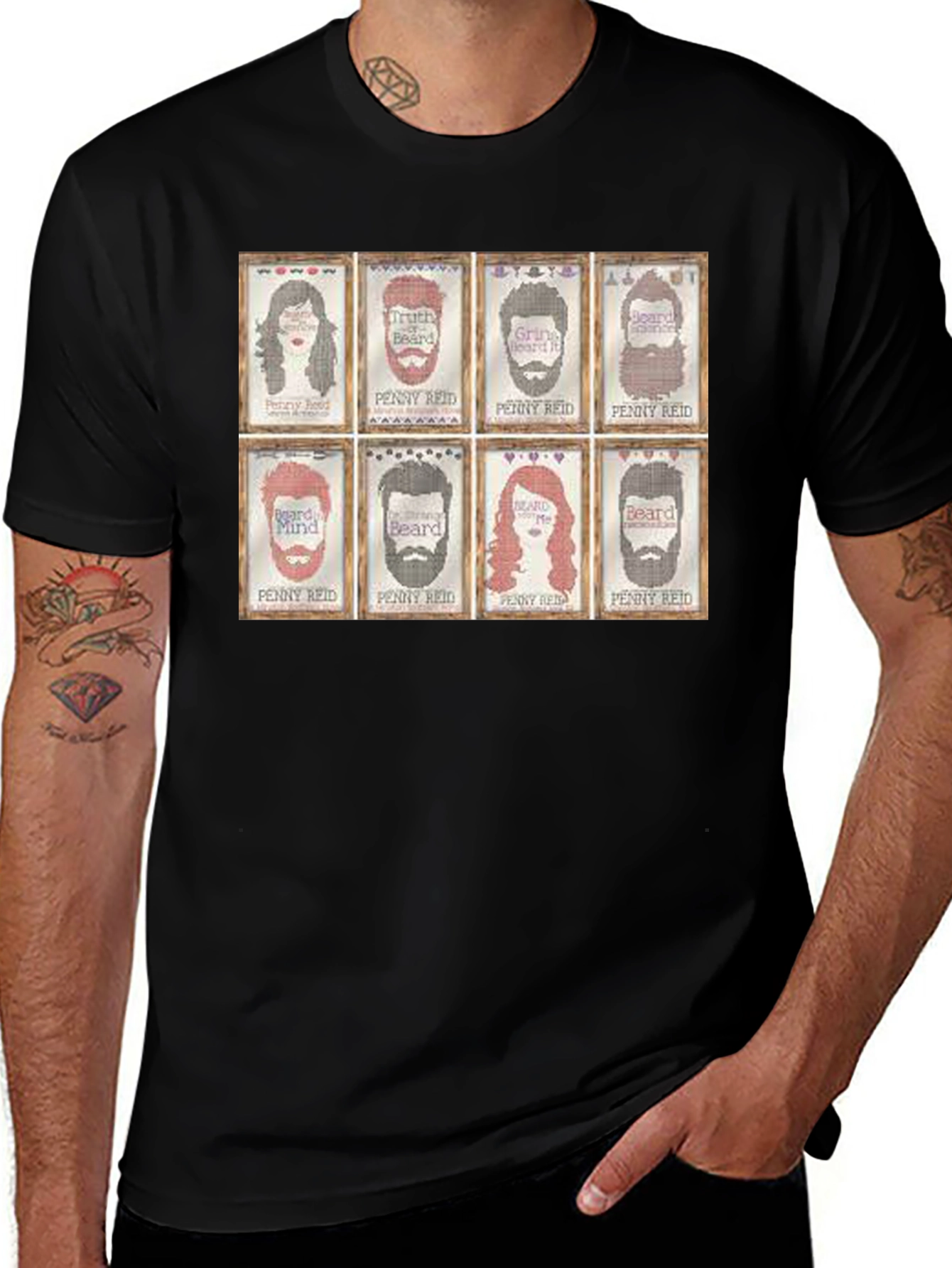 Variant 11 of Penny Reid Beard T-Shirt - Fun Novelty Tee