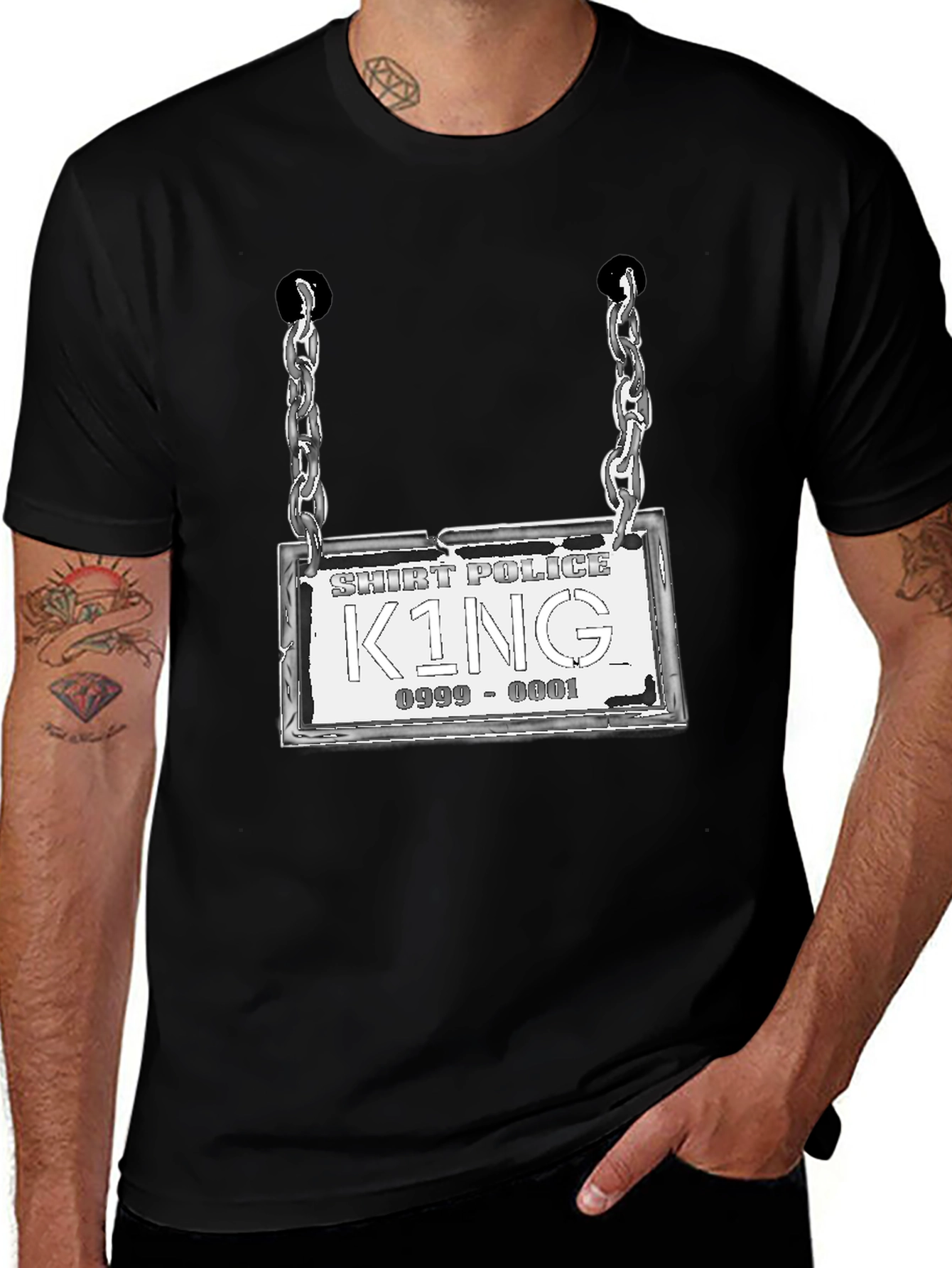 Variant 9 of Shirt Police King Novelty T-Shirt