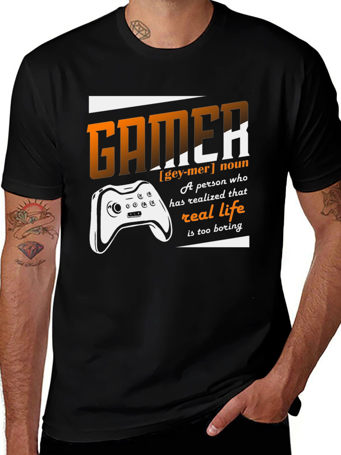 Variant 5 of Gamer Definition Graphic T-Shirt - For Video Game Enthusiasts