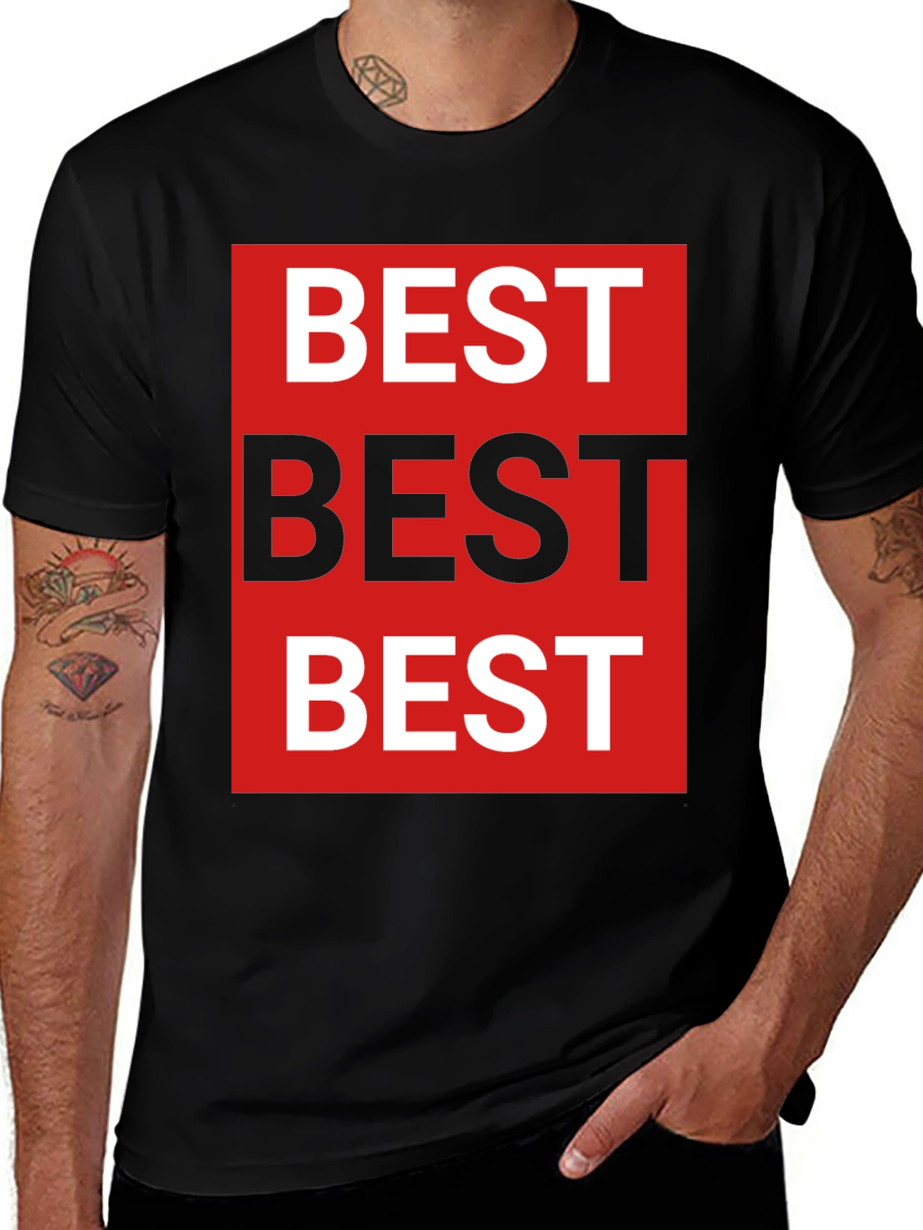 Variant 24 of Best Graphic Print Crew Neck T-Shirt