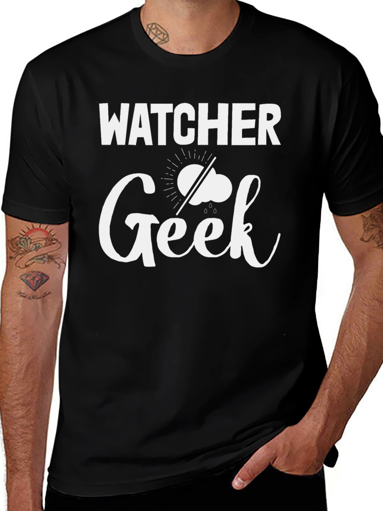 Variant 22 of Weather Watcher Geek T-Shirt - Funny and Unique!