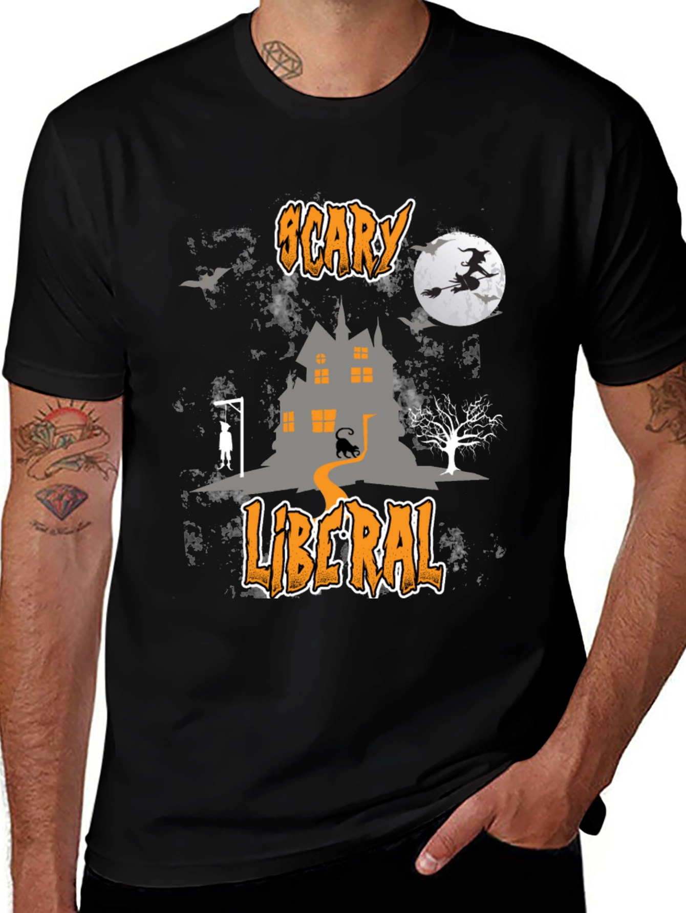Variant 25 of Scary Liberal Halloween T-Shirt