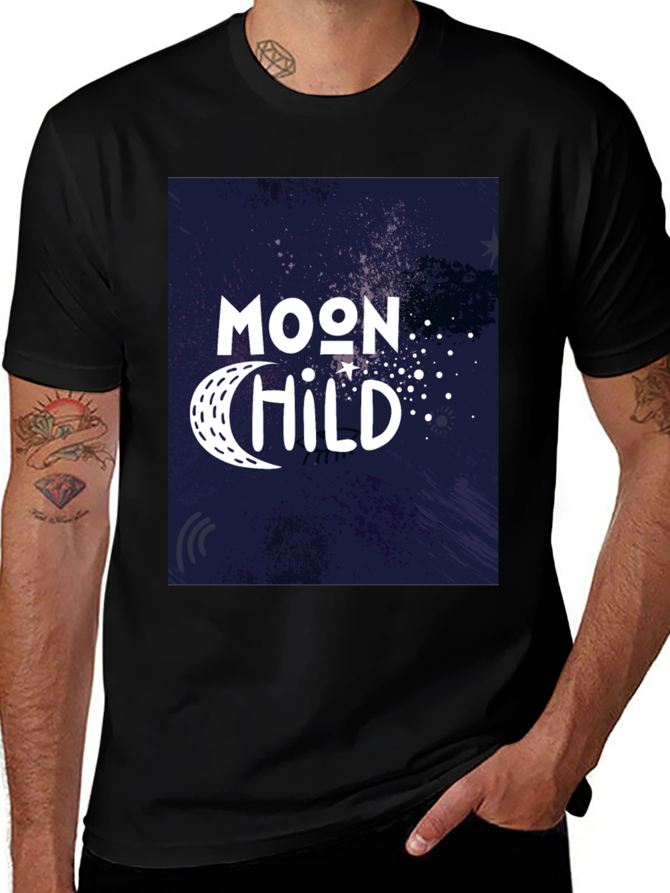 Moon Child Graphic Tee - Stylish Unisex T-Shirt