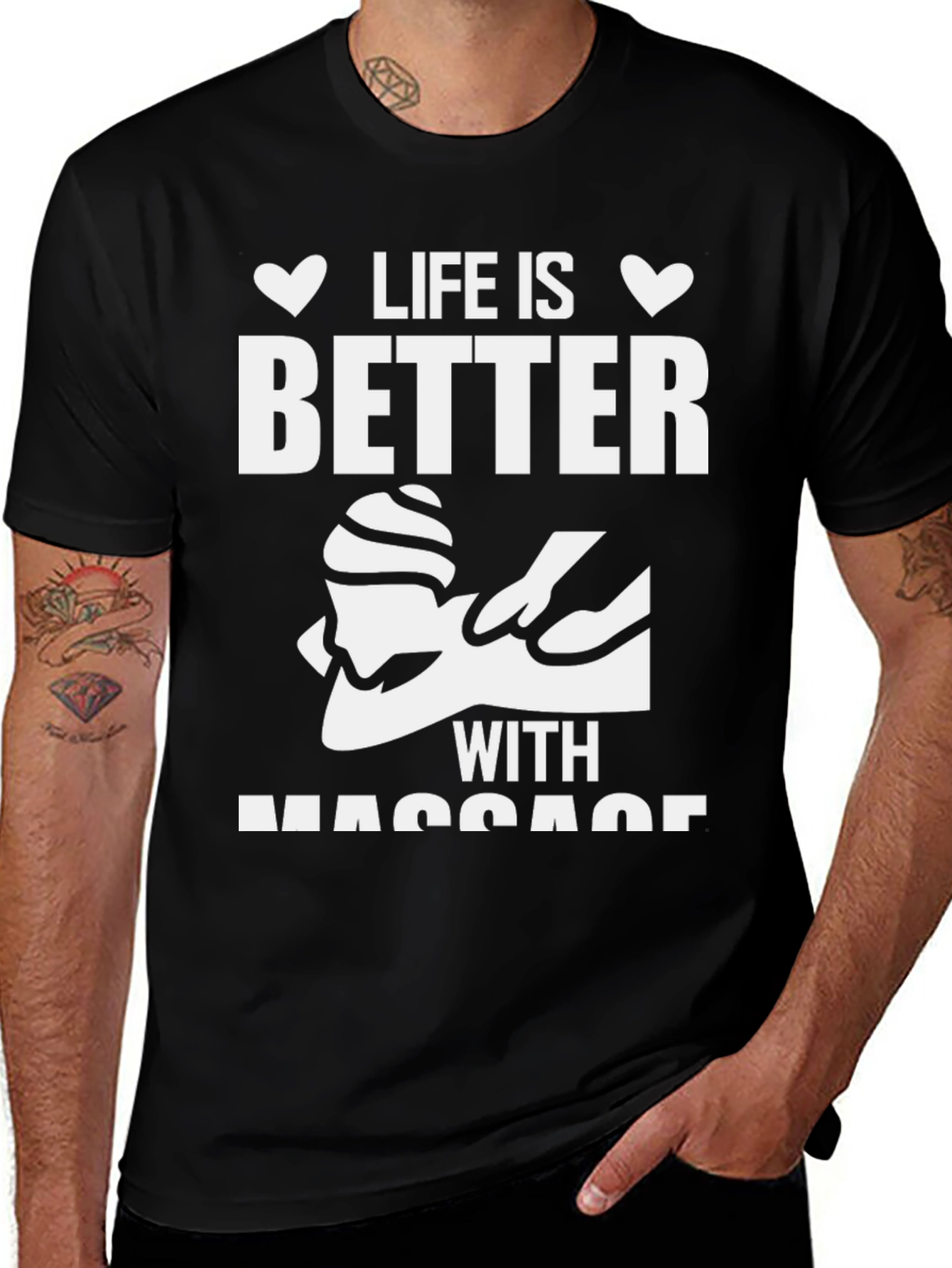 Variant 7 of Life is Better With Massage T-Shirt