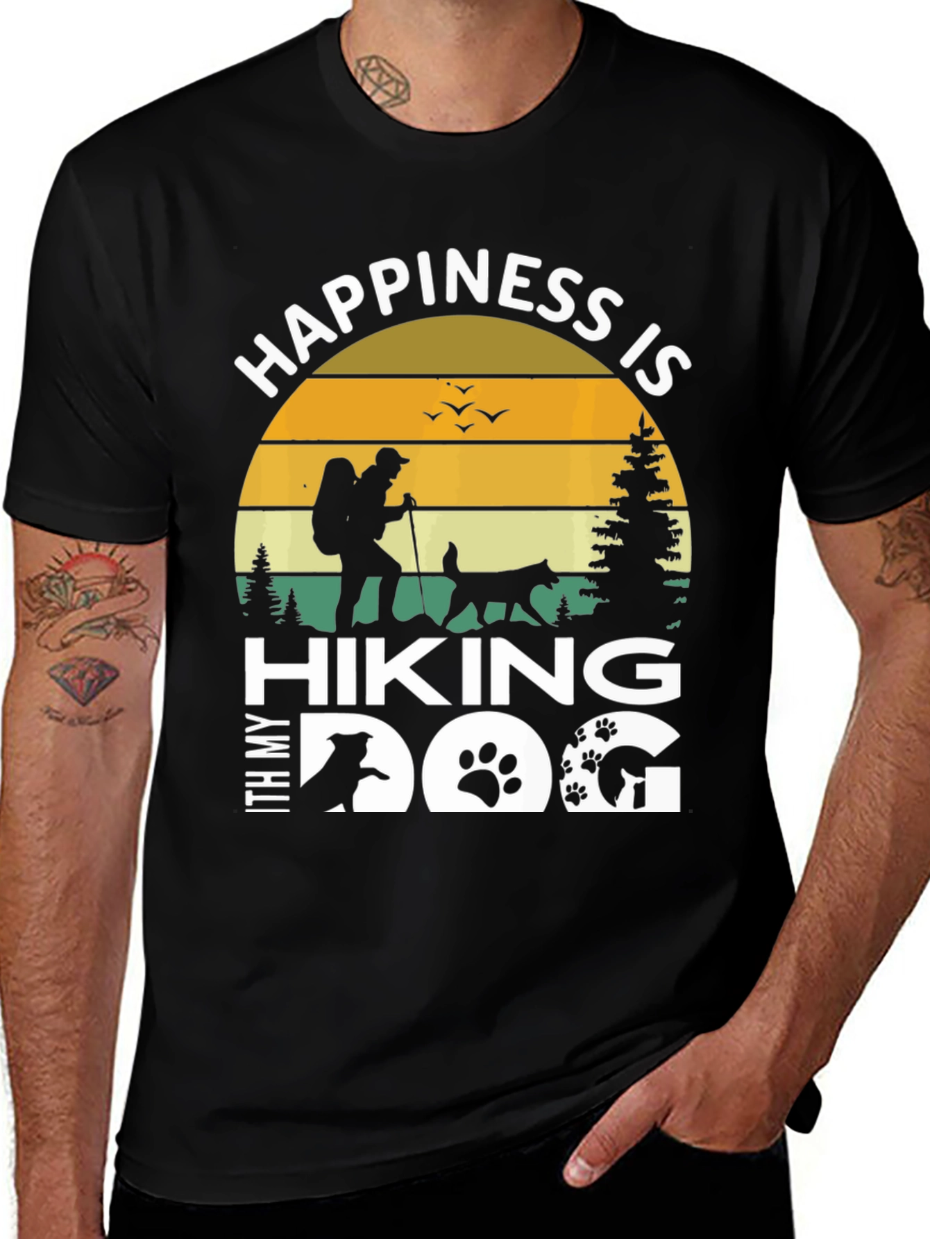 Variant 15 of Hiking with My Dog Graphic T-Shirt