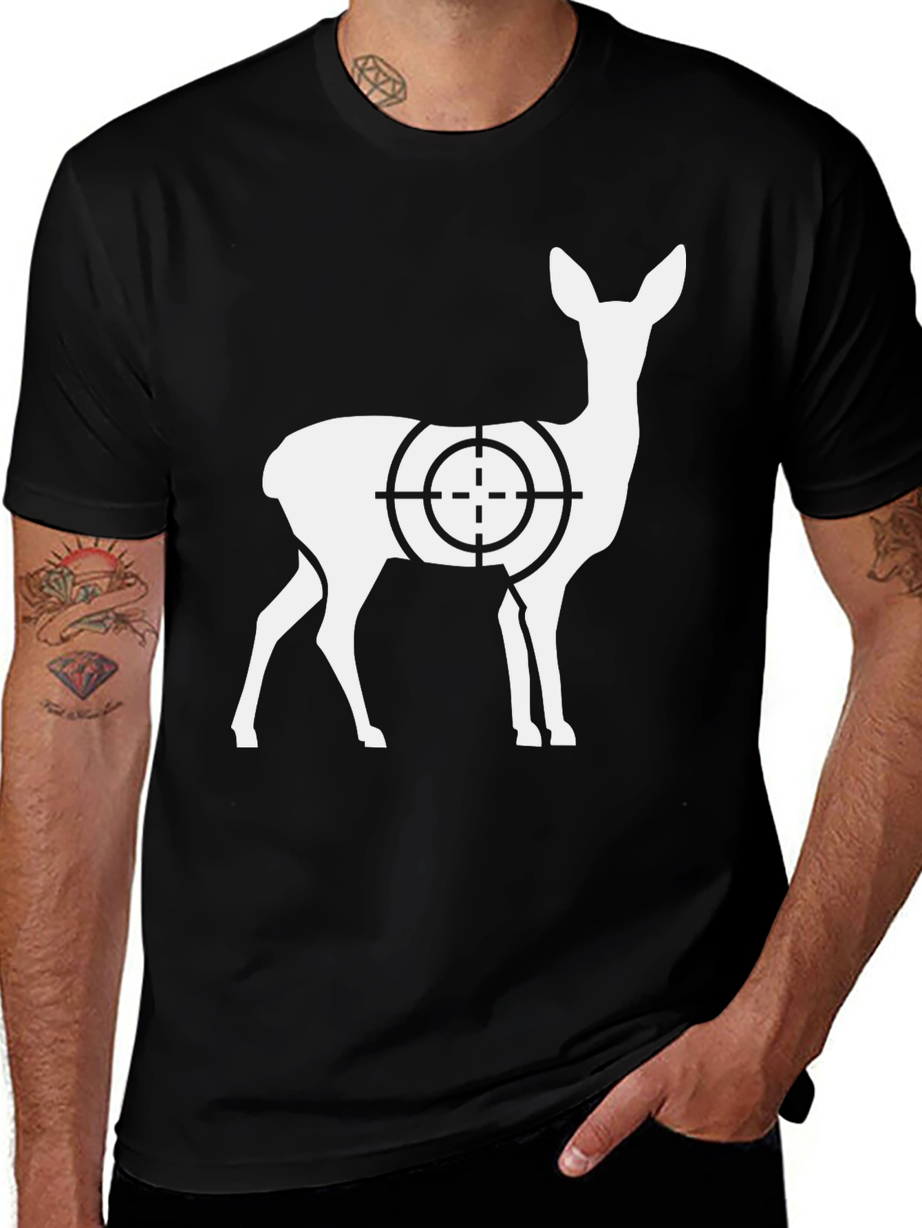 Variant 11 of Deer Target Graphic Tee - Hunter Style