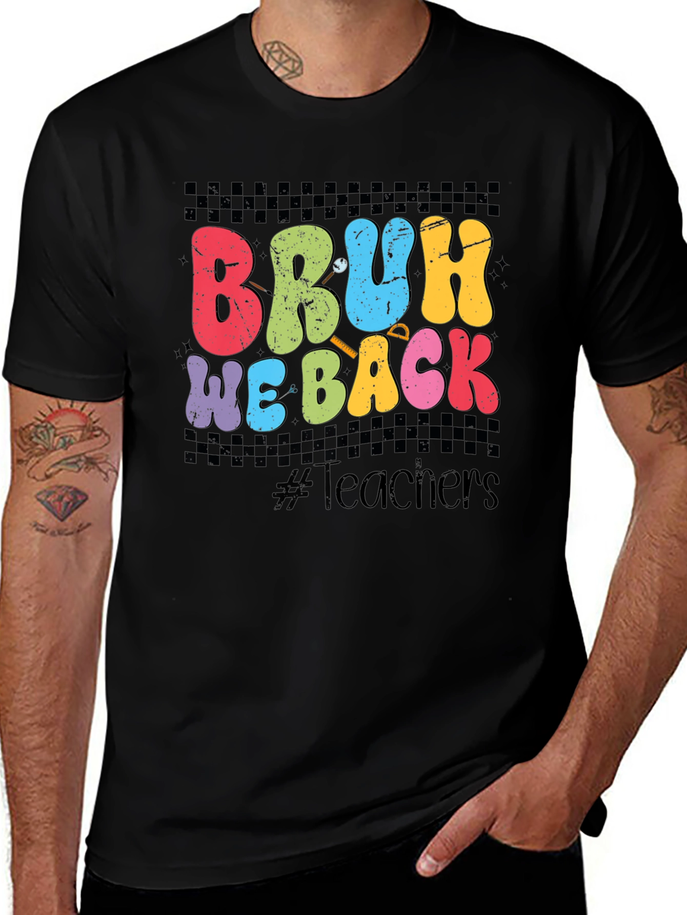 Variant 8 of Bruh We Back Teacher T-Shirt