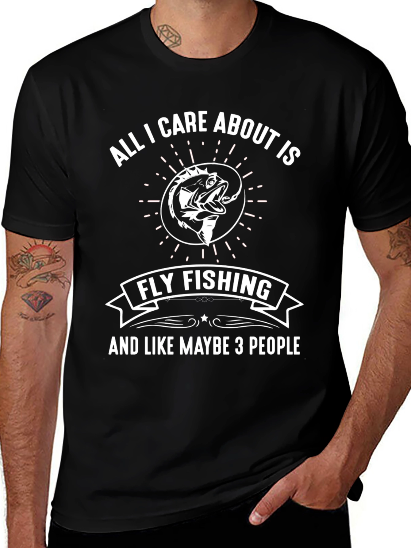 Variant 13 of Fly Fishing T-Shirt - Fisherman Gift Tee