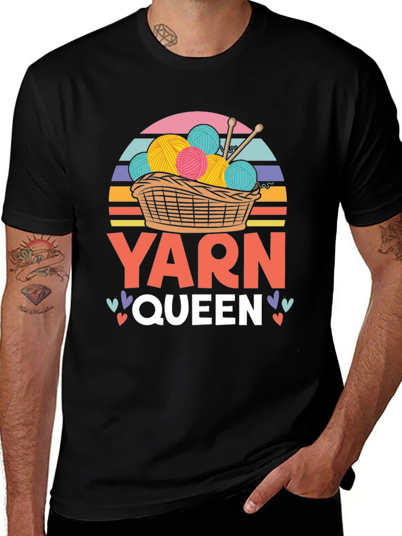 Variant 20 of Yarn Queen T-Shirt - Knitting Lover's Tee