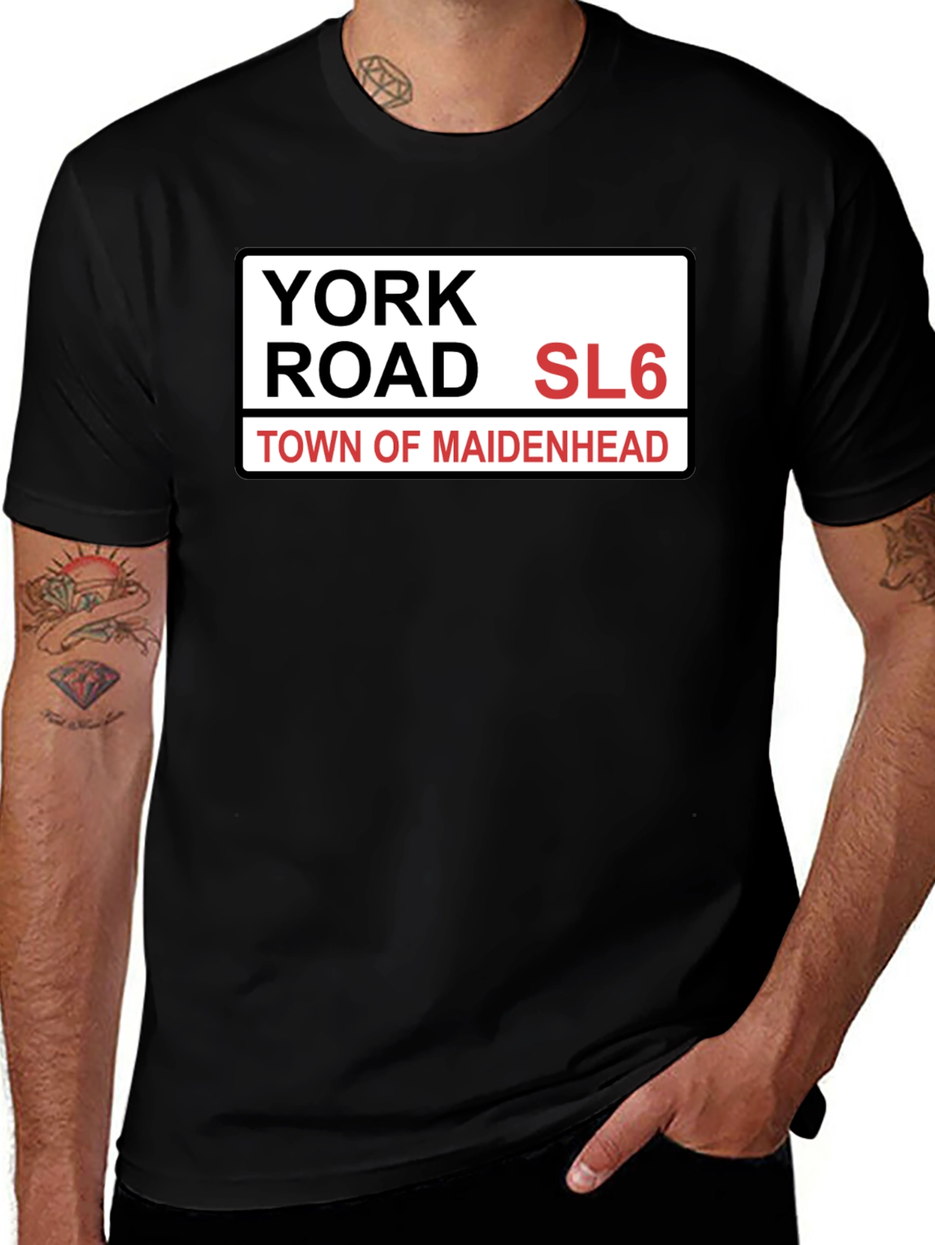 York Road SL6 T-Shirt - Maidenhead Town Pride Tee