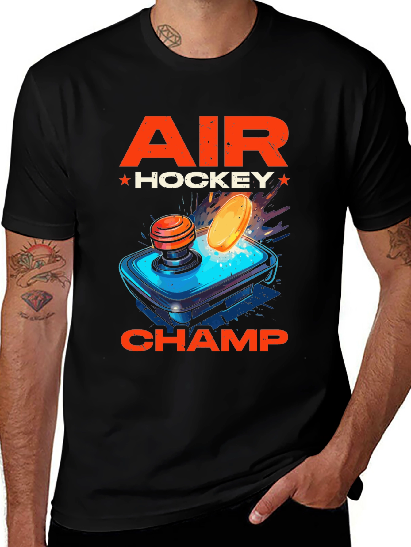 Variant 28 of Air Hockey Champ Graphic T-Shirt
