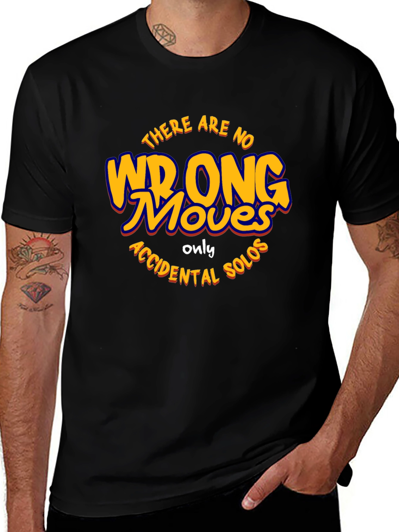Variant 21 of There Are No Wrong Moves Black T-Shirt