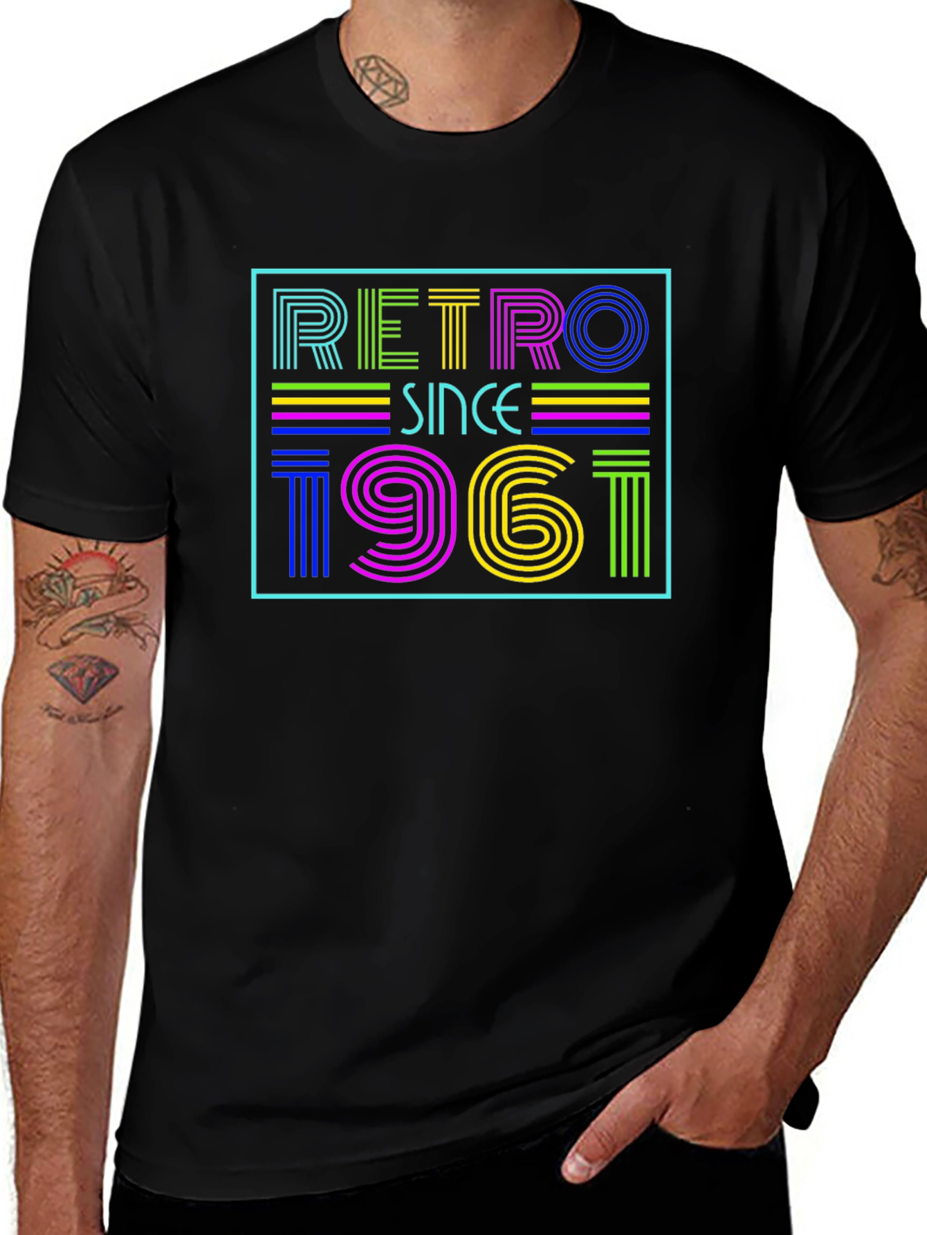 Variant 8 of Retro Since 1961 Graphic Tee - Birthday T-Shirt