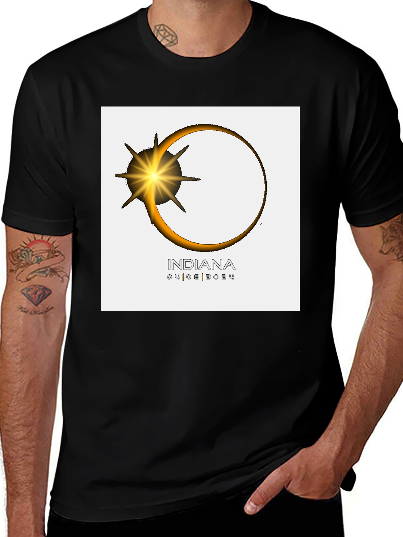 Variant 28 of Indiana Eclipse 2024 T-Shirt