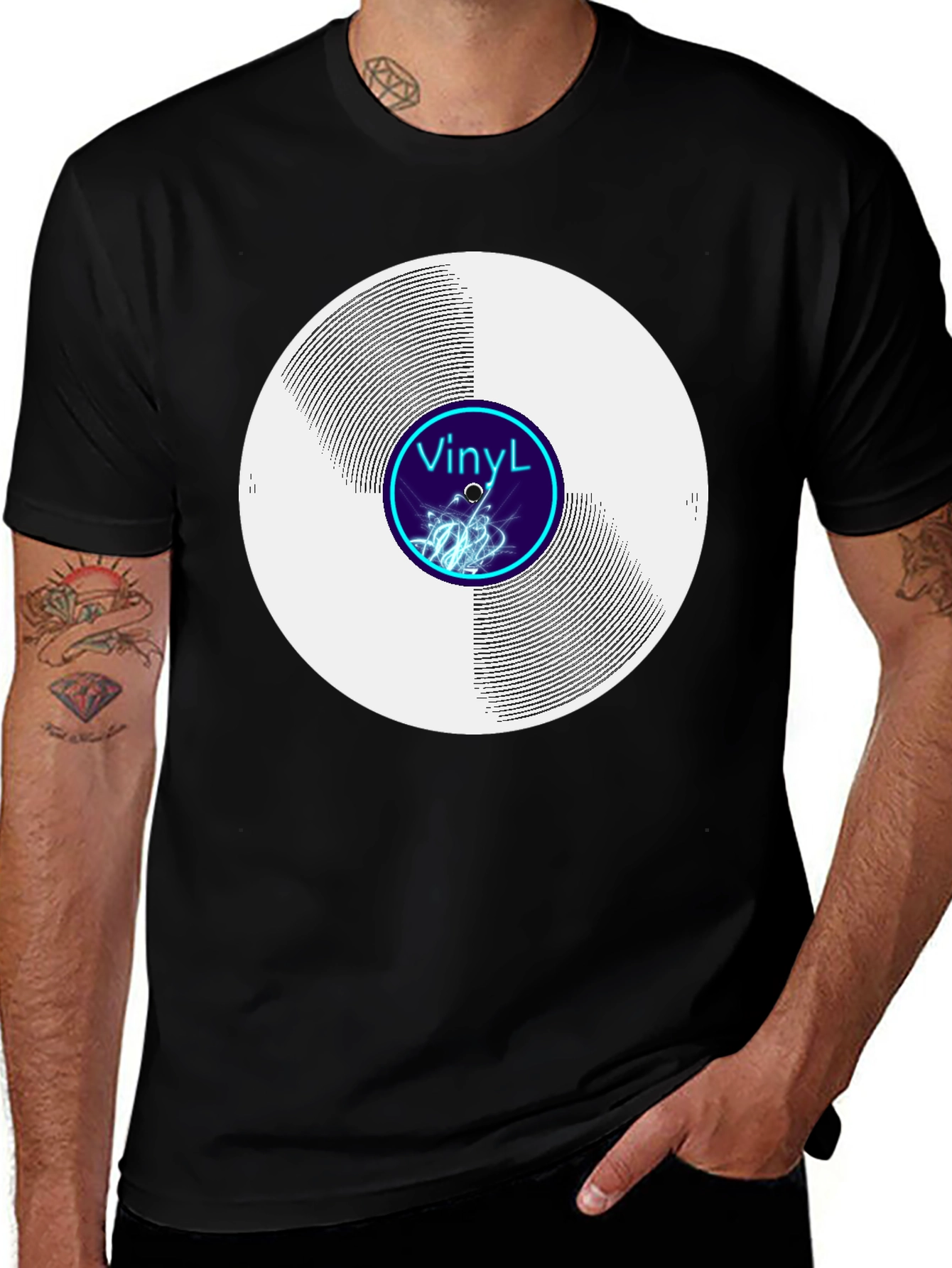 Variant 26 of Vinyl Record Graphic Tee - Music Lover's T-Shirt