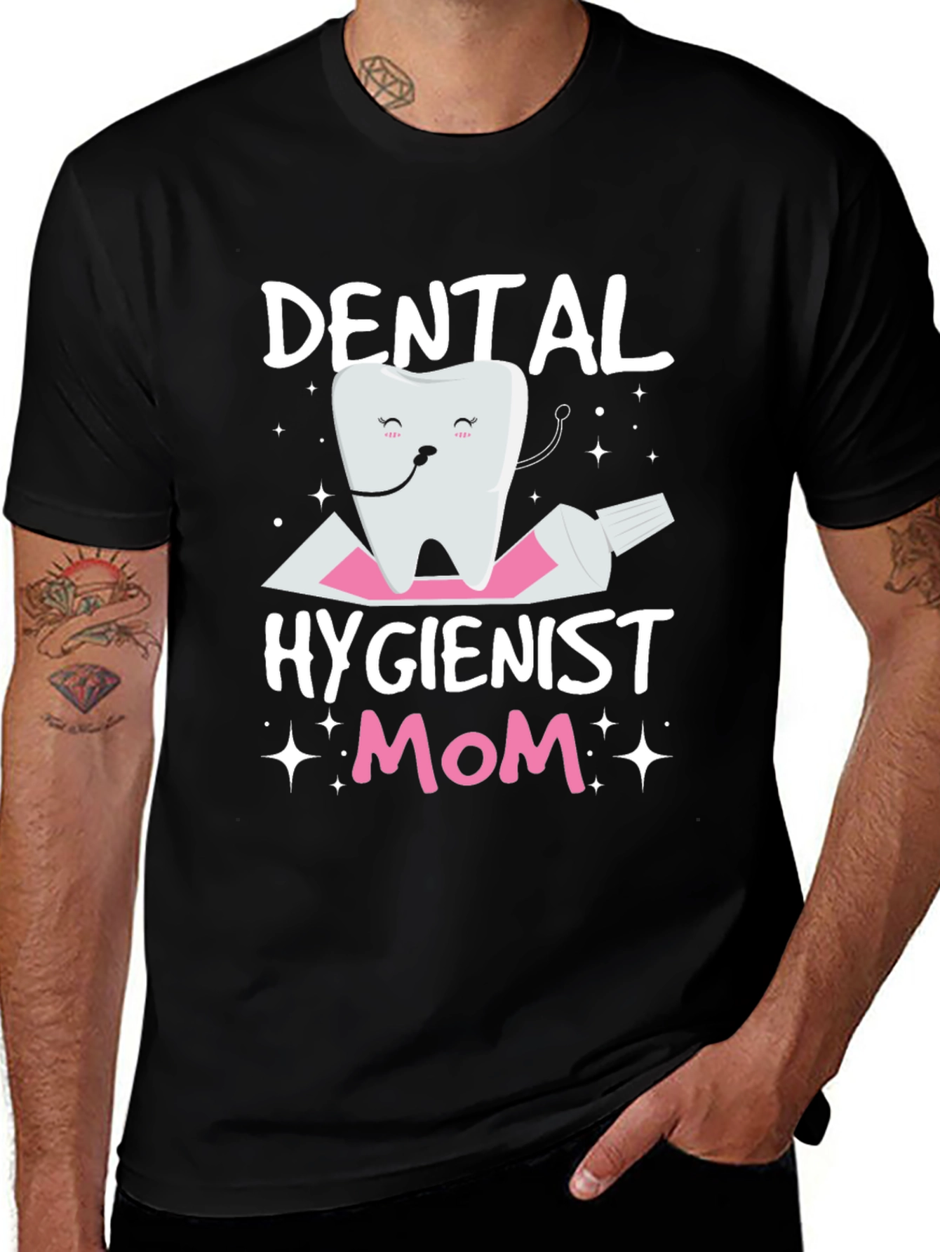 Variant 3 of Dental Hygienist Mom T-Shirt Funny Tooth Tee
