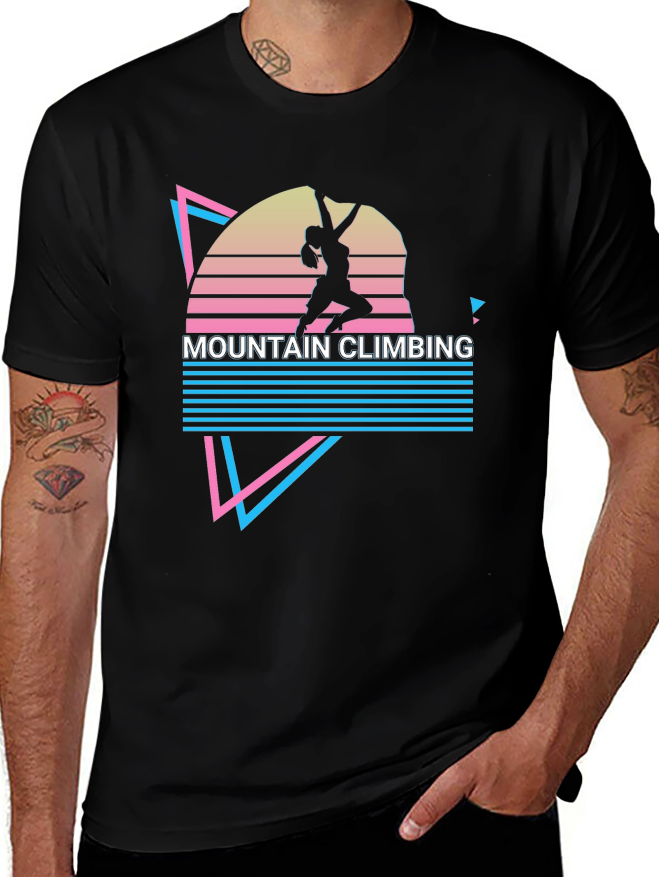 Variant 7 of Mountain Climbing Retro T-Shirt
