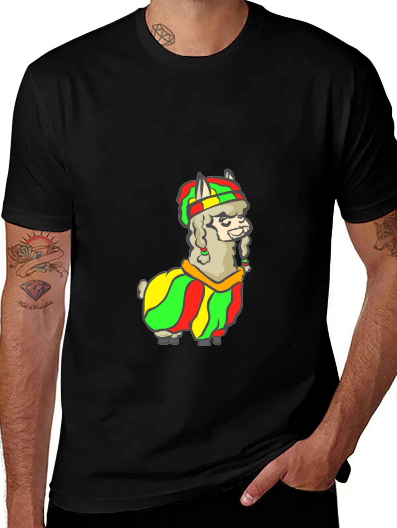 Variant 29 of Rasta Alpaca T-Shirt