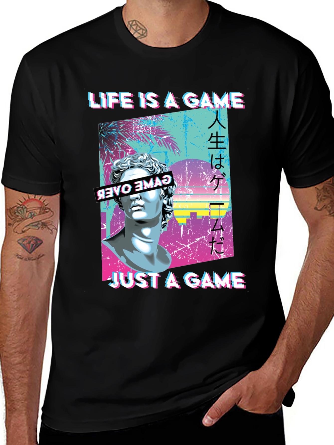 Variant 8 of Life is a Game Aesthetic T-Shirt