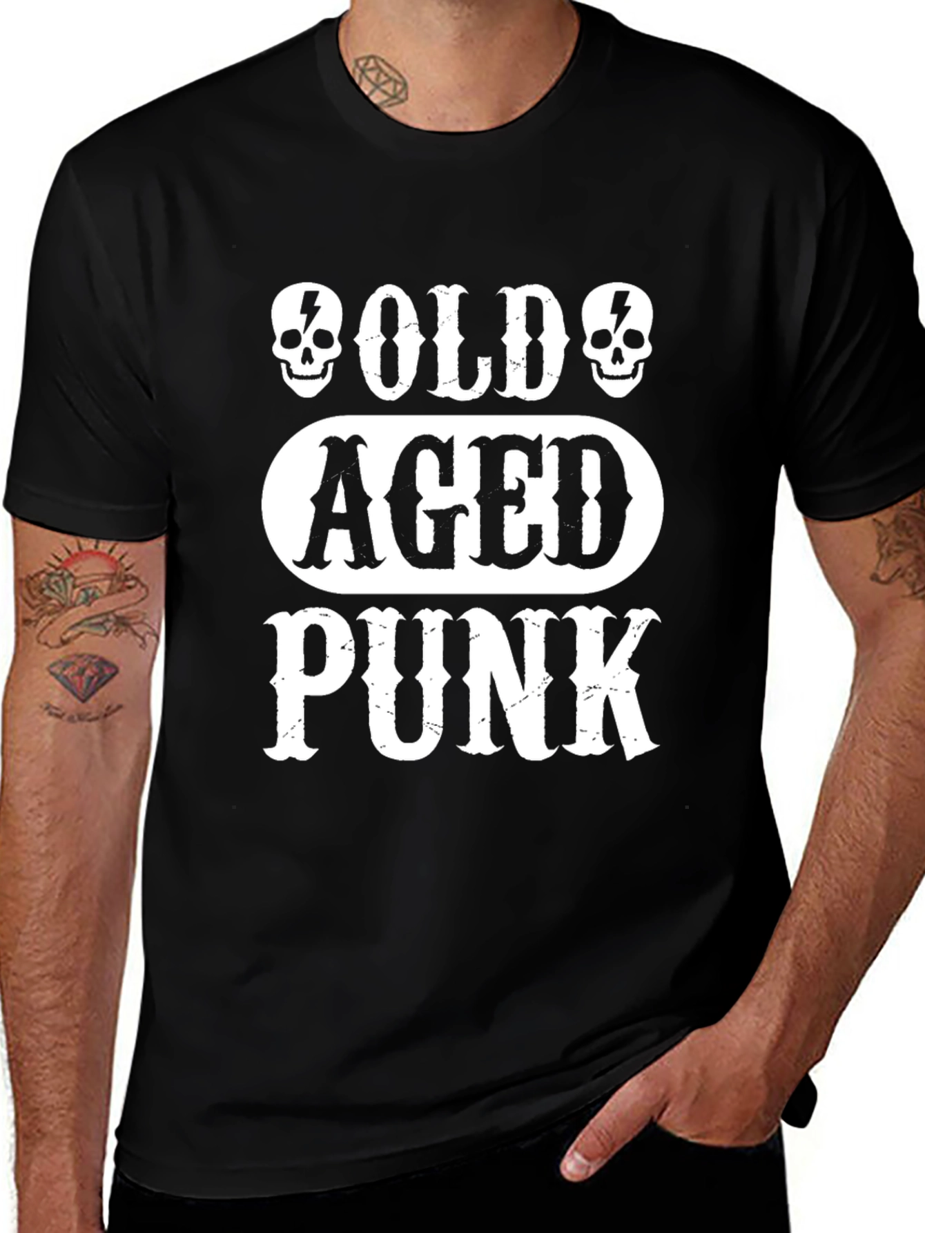 Variant 21 of Old Aged Punk Graphic T-Shirt