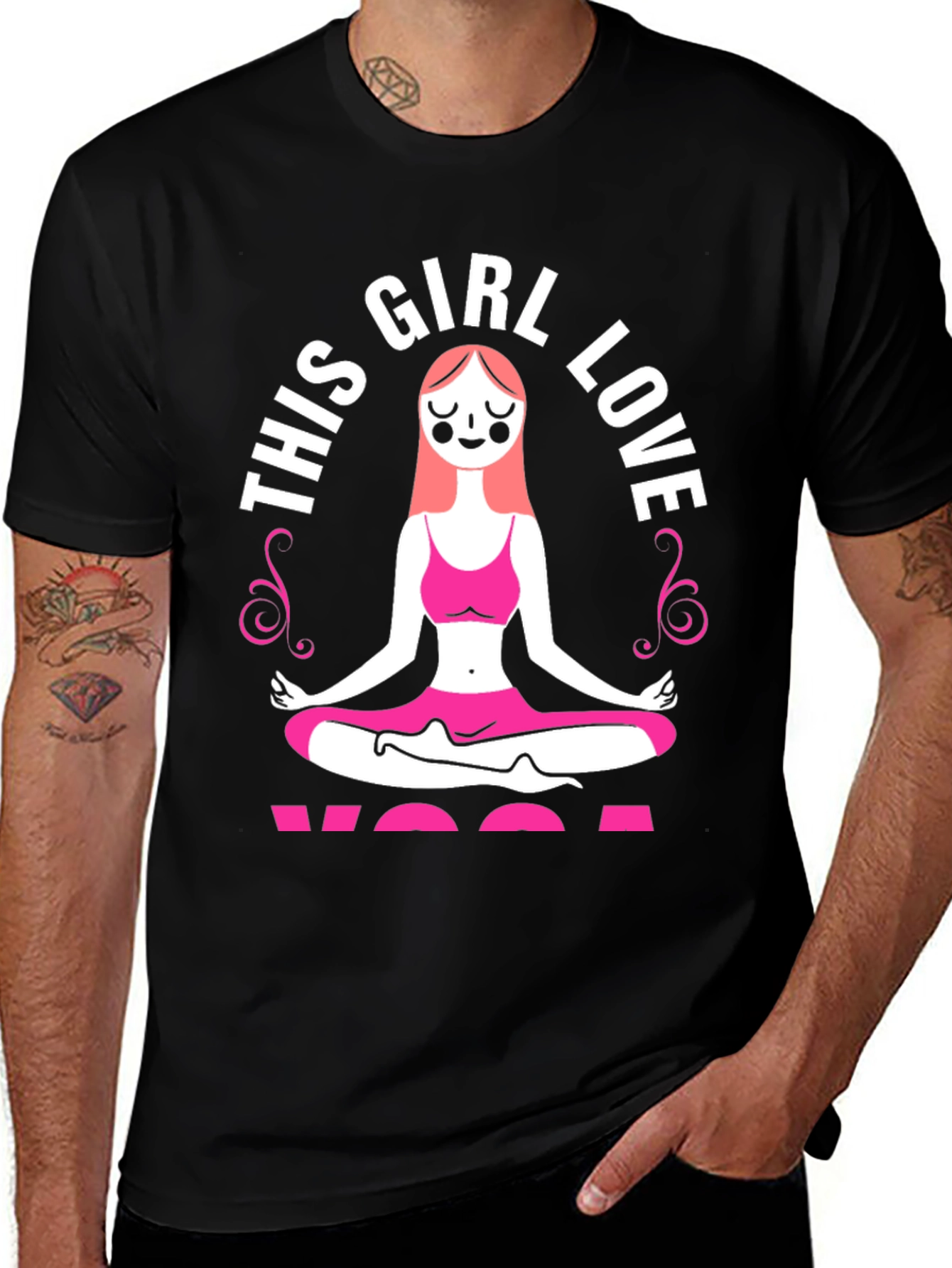 Variant 30 of Yoga Girl Love T-Shirt - Zen Style