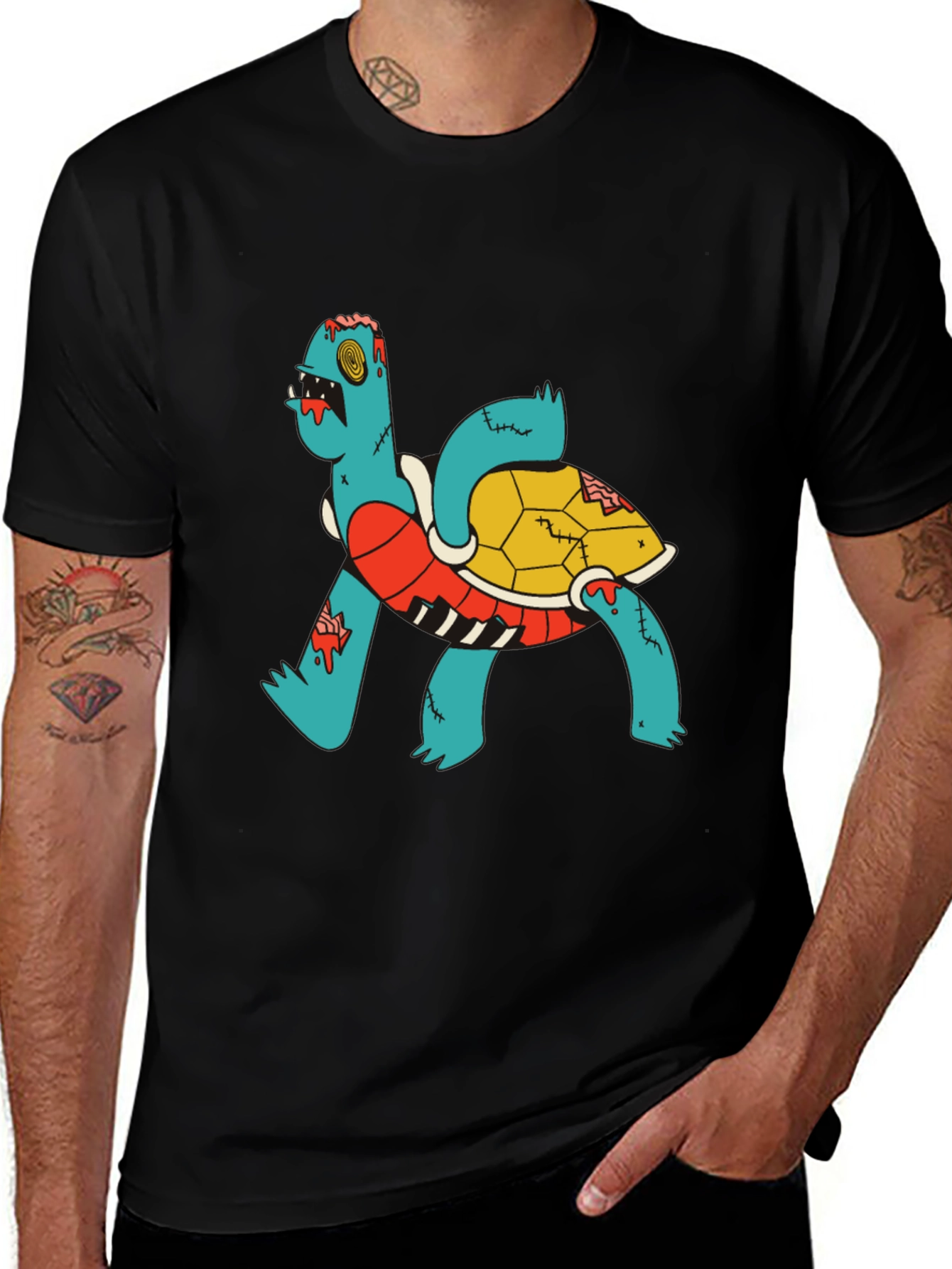 Variant 22 of Zombie Turtle Graphic Tee