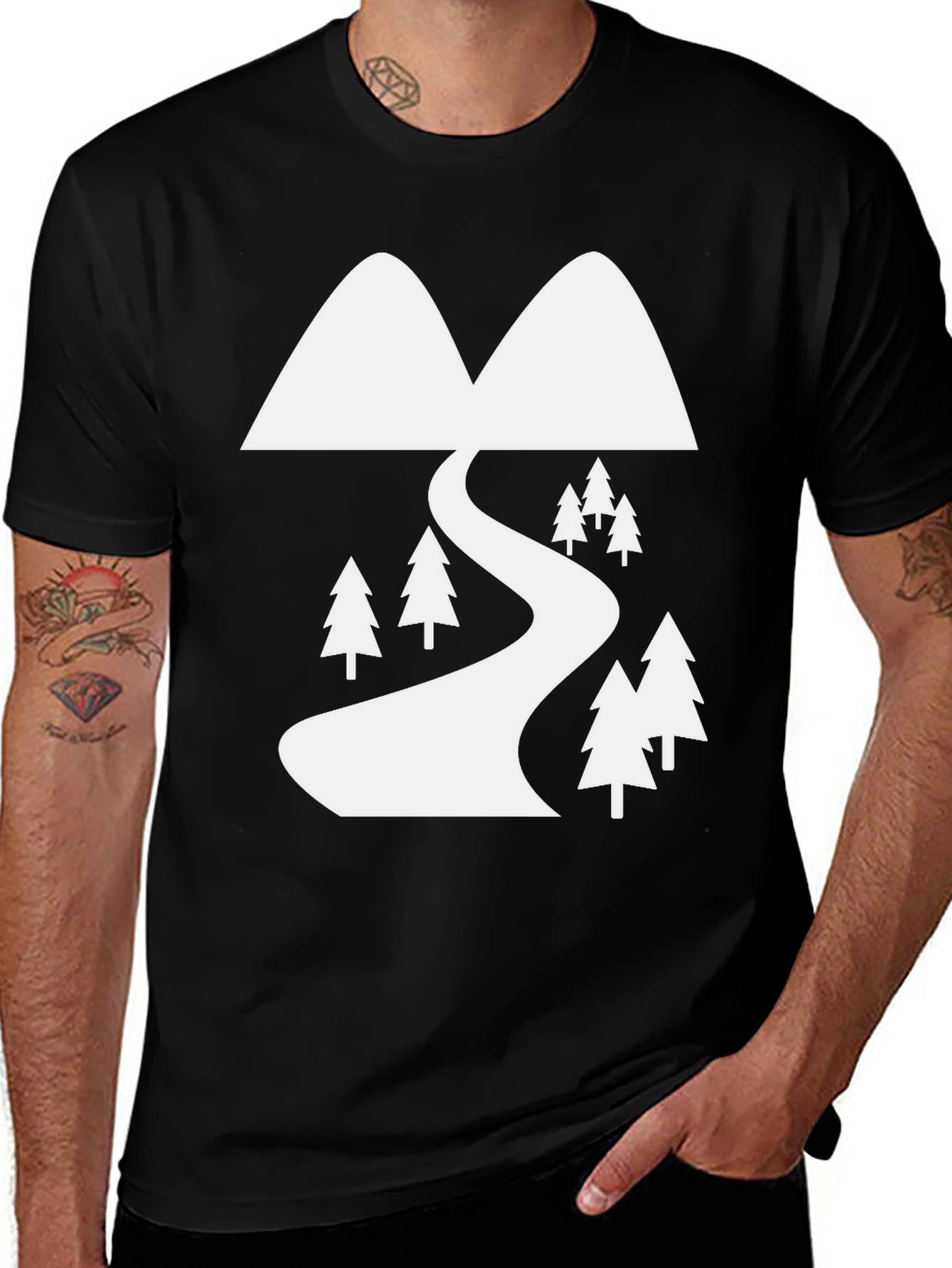 Variant 19 of Mountain Road Graphic Tee - Nature Lover's Apparel