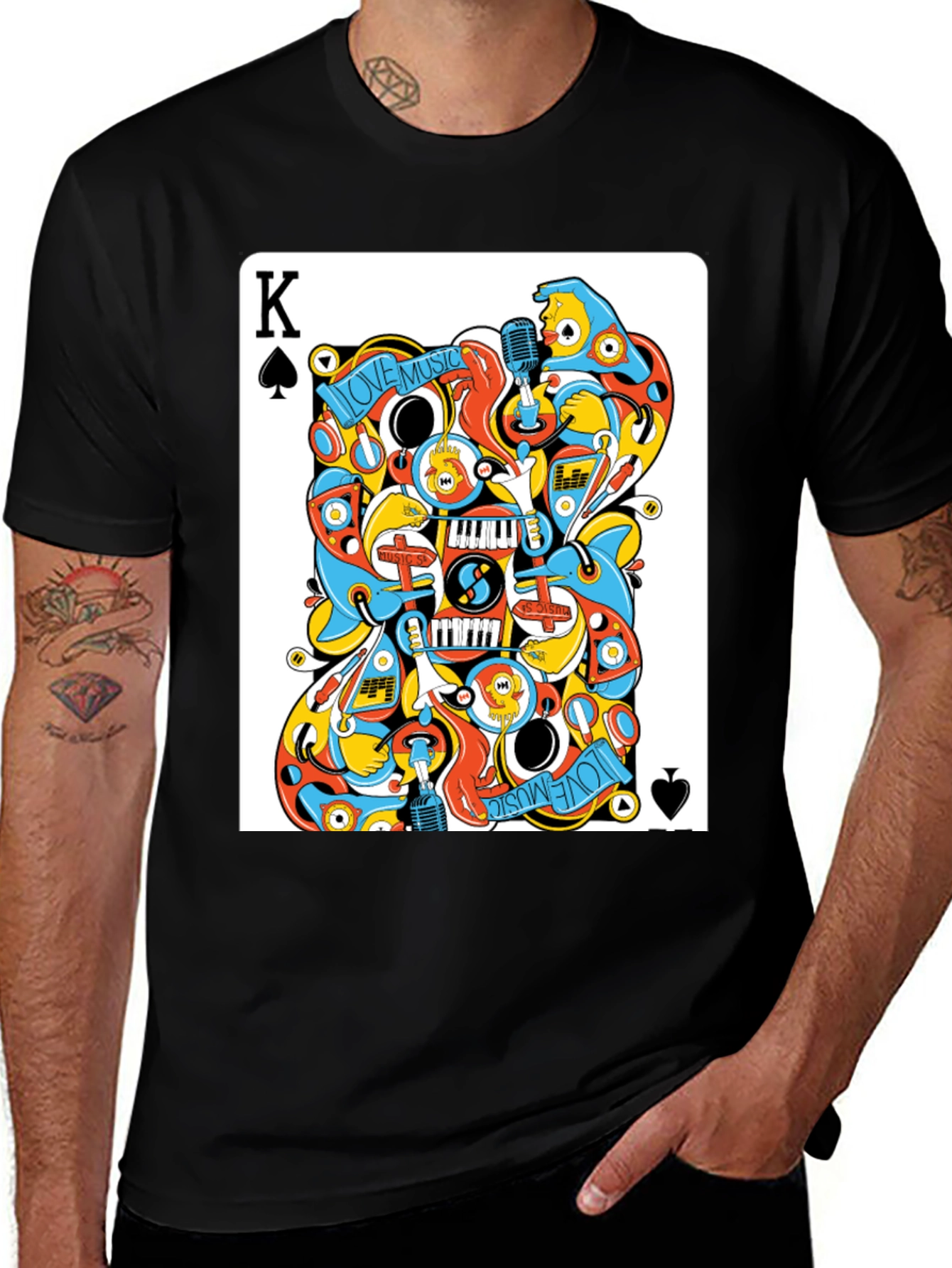 Variant 26 of King of Music T-Shirt - Ace Design