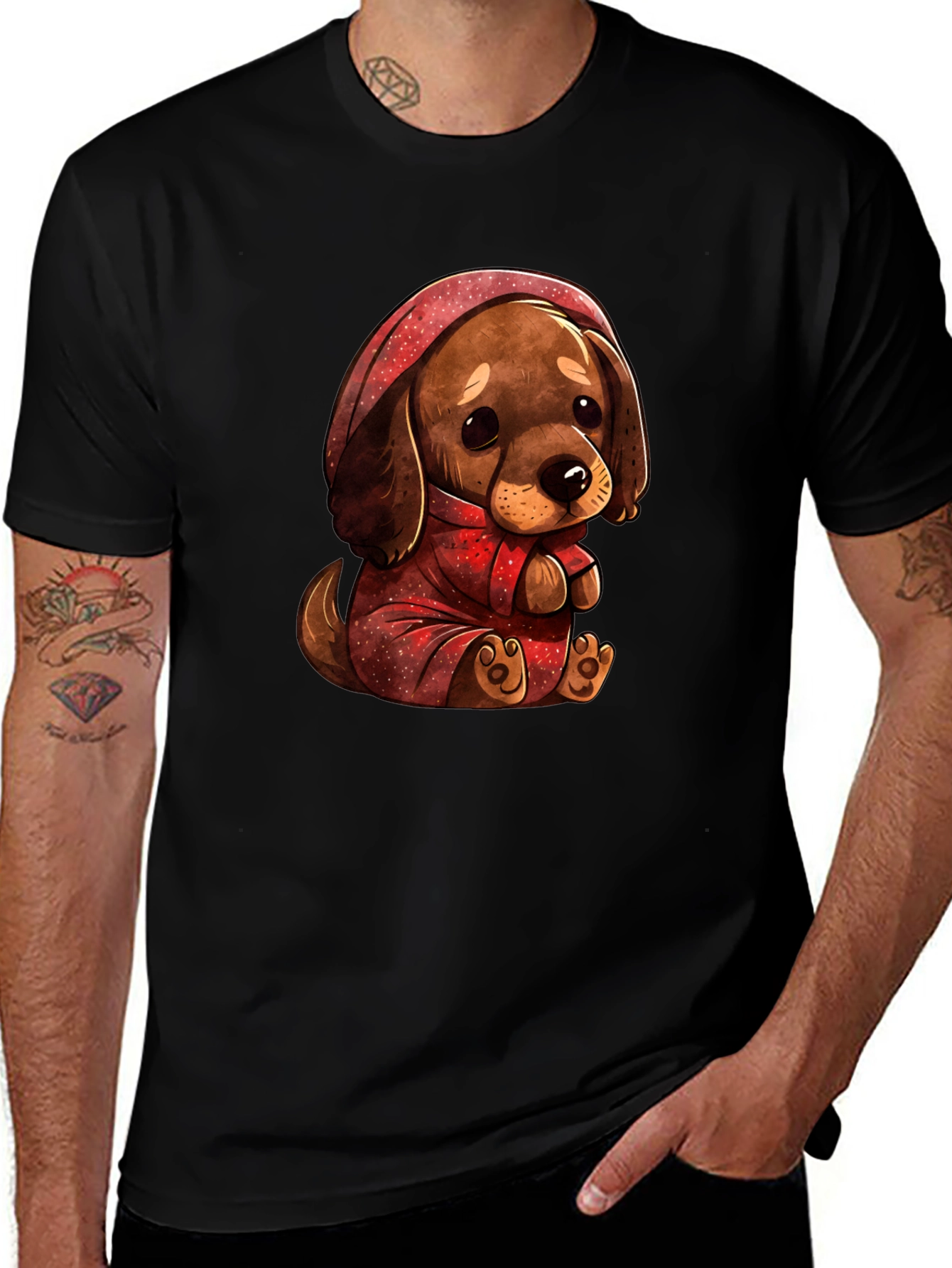 Variant 13 of Cute Puppy Pajama T-Shirt