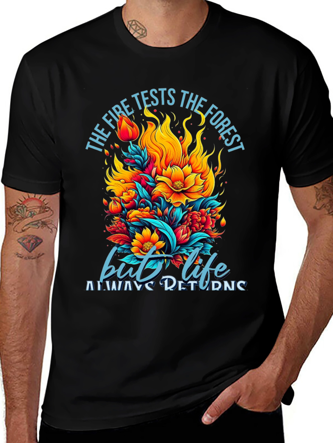 Variant 6 of The Fire Tests the Forest Graphic Tee