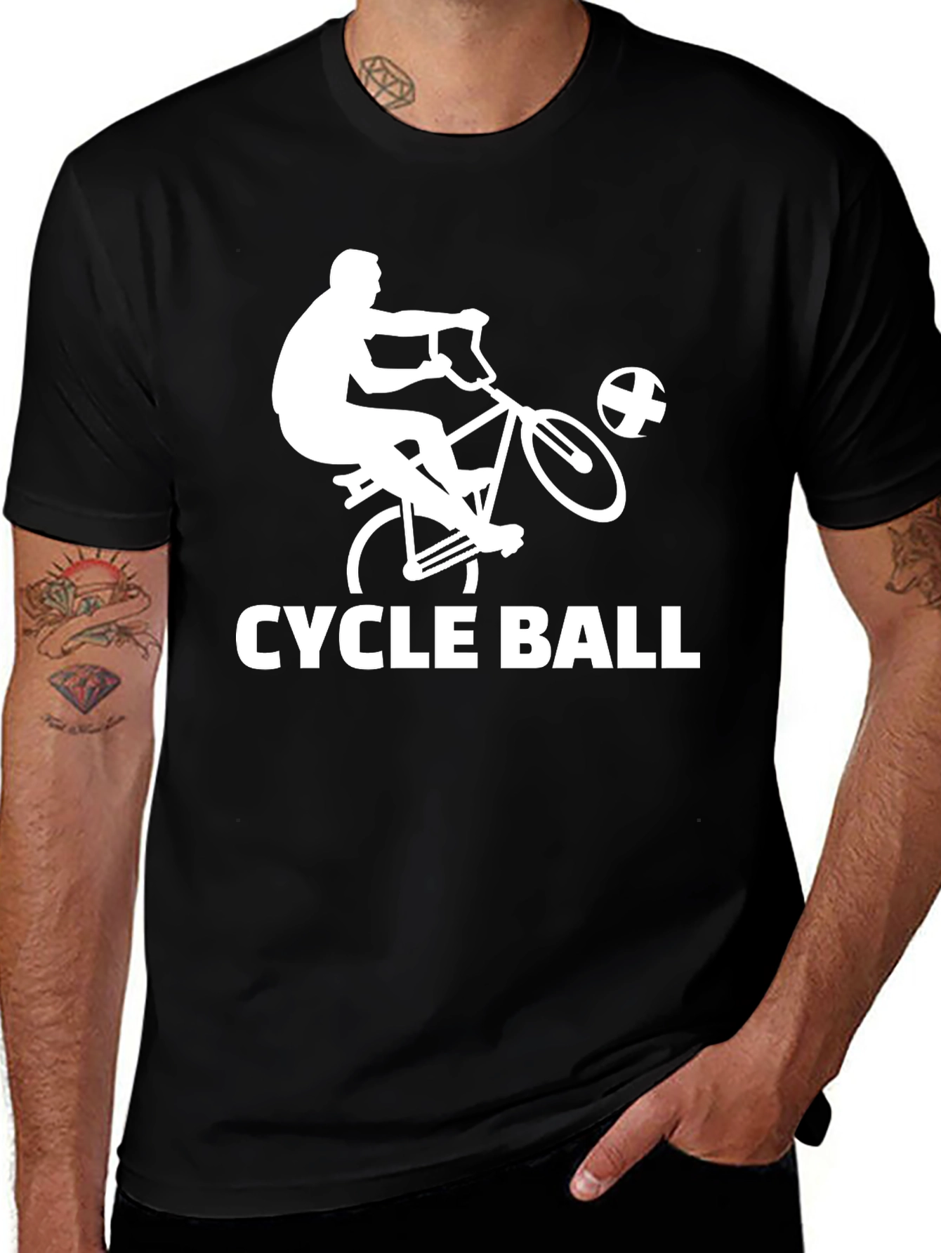 Variant 13 of Cycle Ball T-Shirt - Sports Bicycle Game Tee