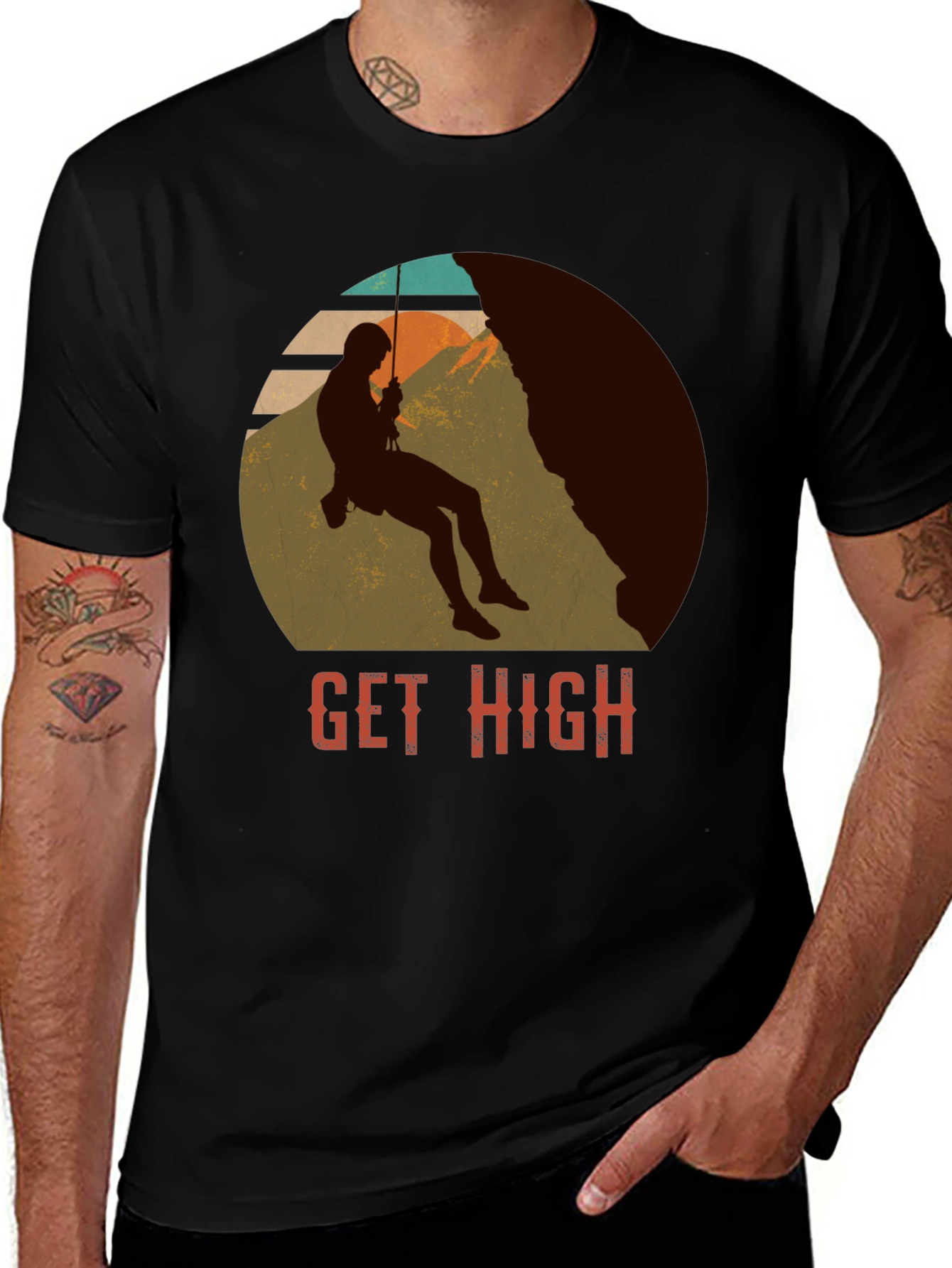 Variant 10 of Get High Climber Graphic Tee - Adventure Shirt