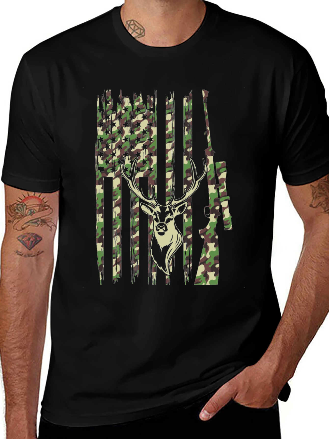 Variant 18 of Camouflage Deer Hunting T-Shirt