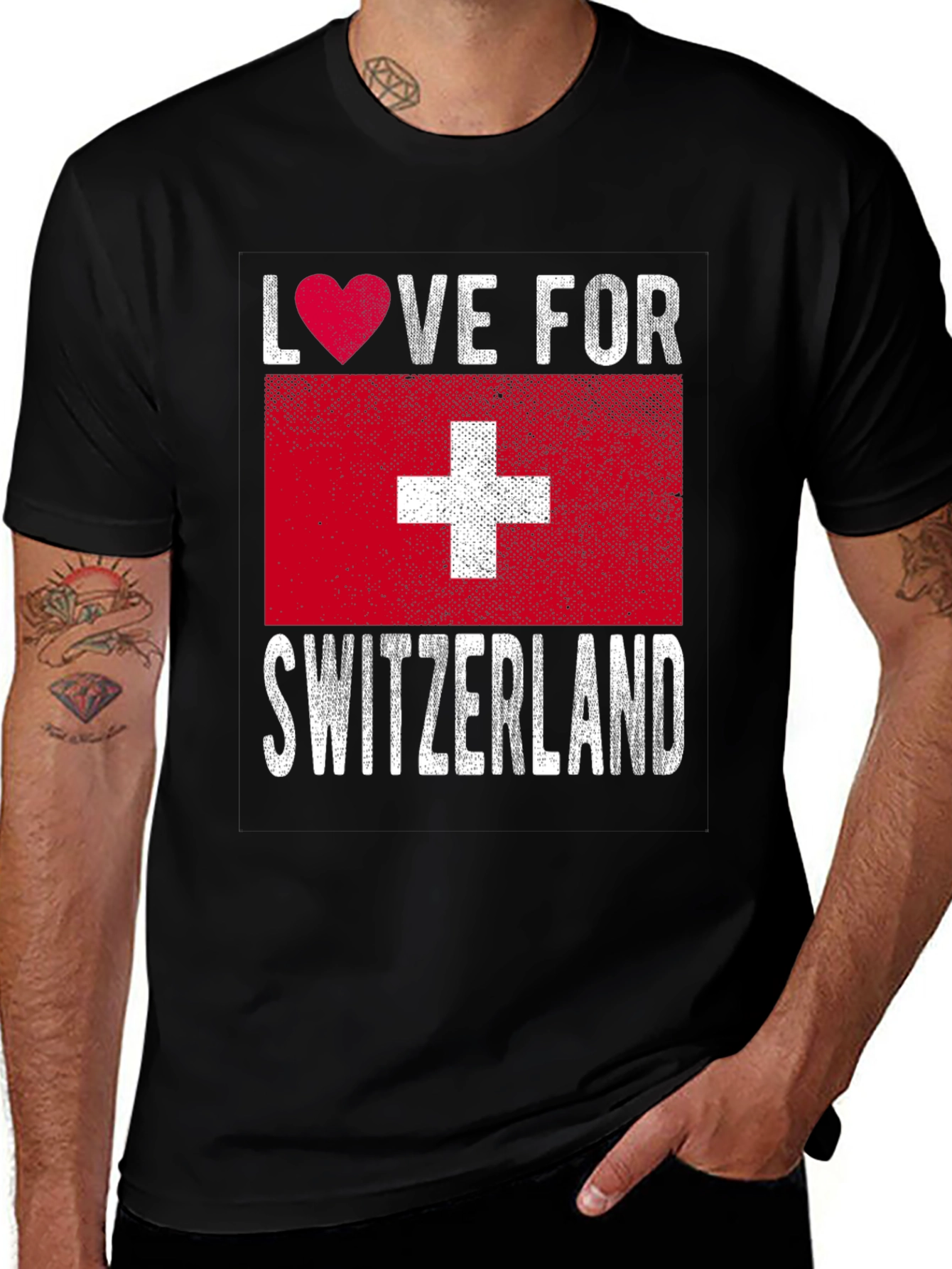 Love for Switzerland T-Shirt - Swiss Pride Tee