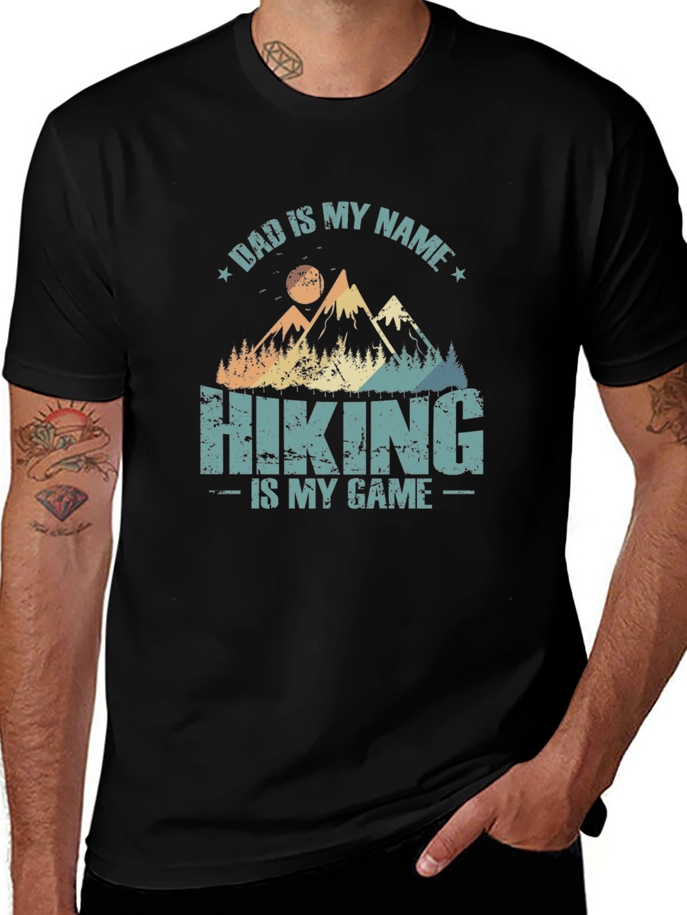 Variant 9 of Dad is My Name Hiking T-Shirt