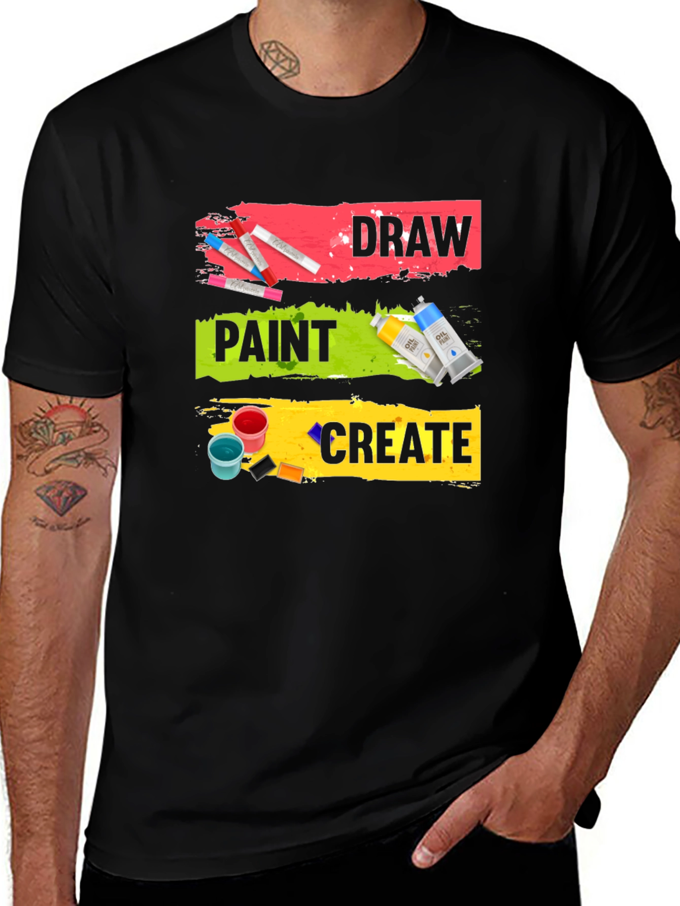 Variant 7 of Draw Paint Create Artist T-Shirt