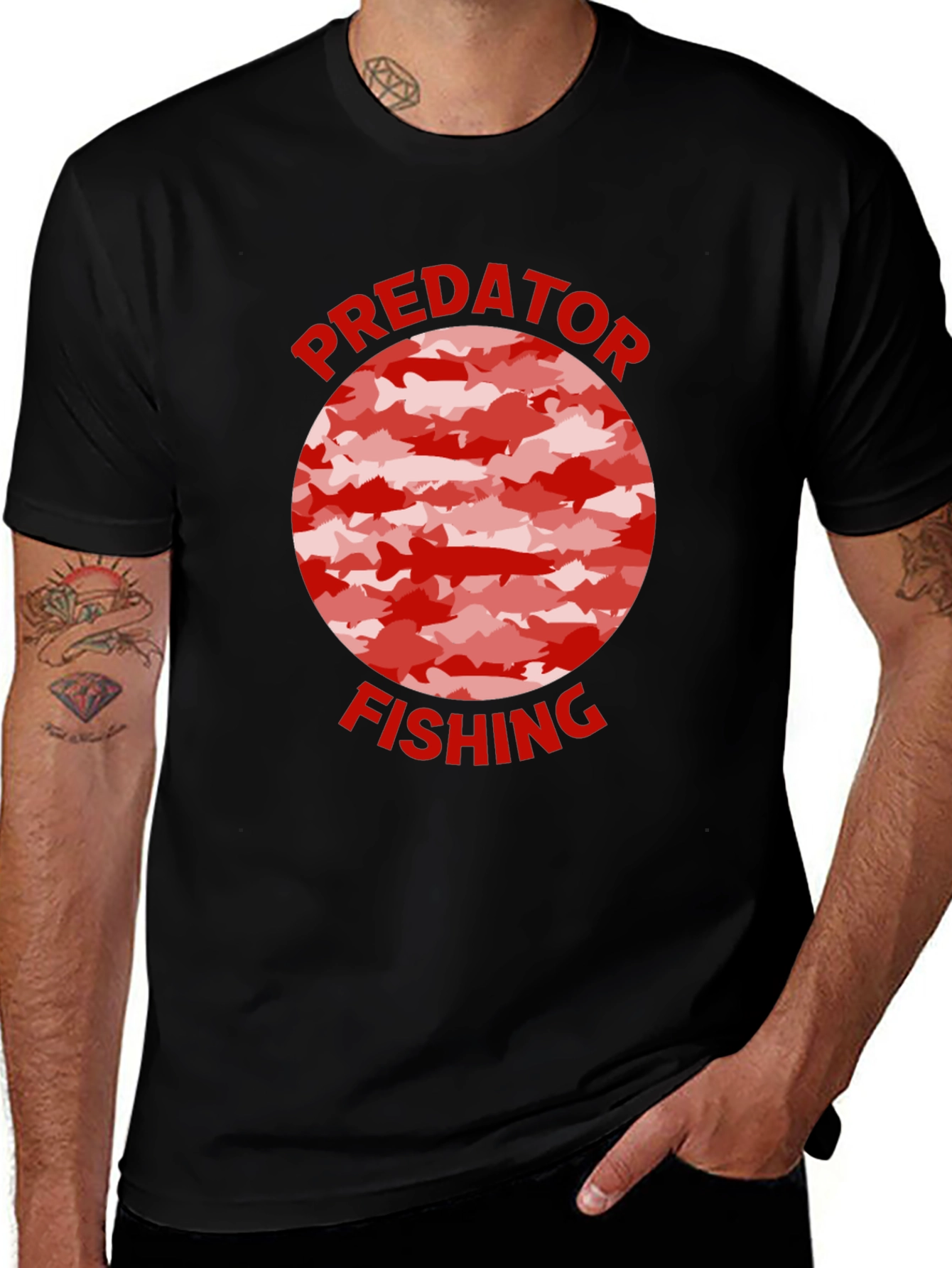 Variant 27 of Predator Fishing Graphic Tee - Angler T-Shirt
