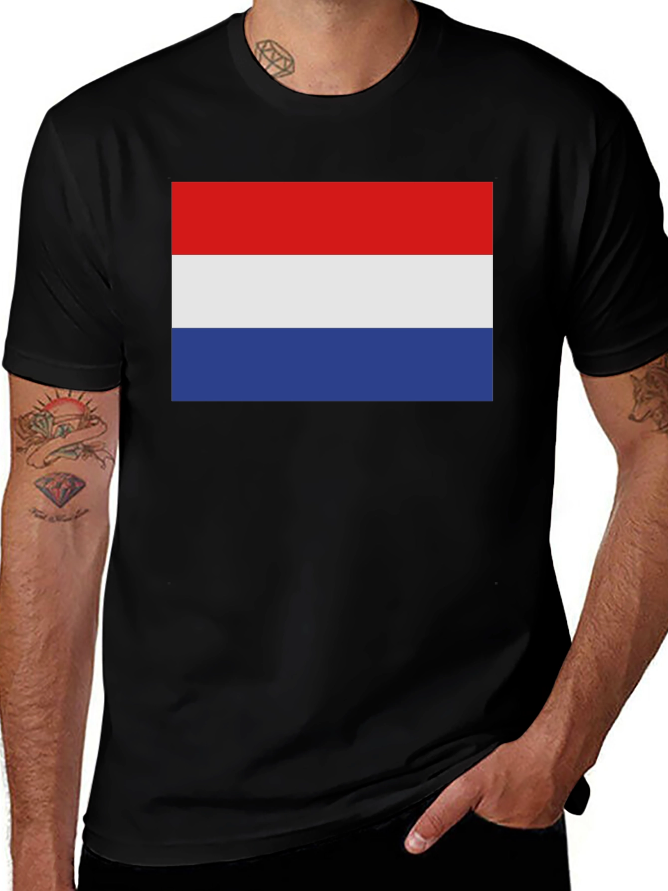 Variant 8 of Netherlands Flag T-Shirt - Dutch Pride Tee