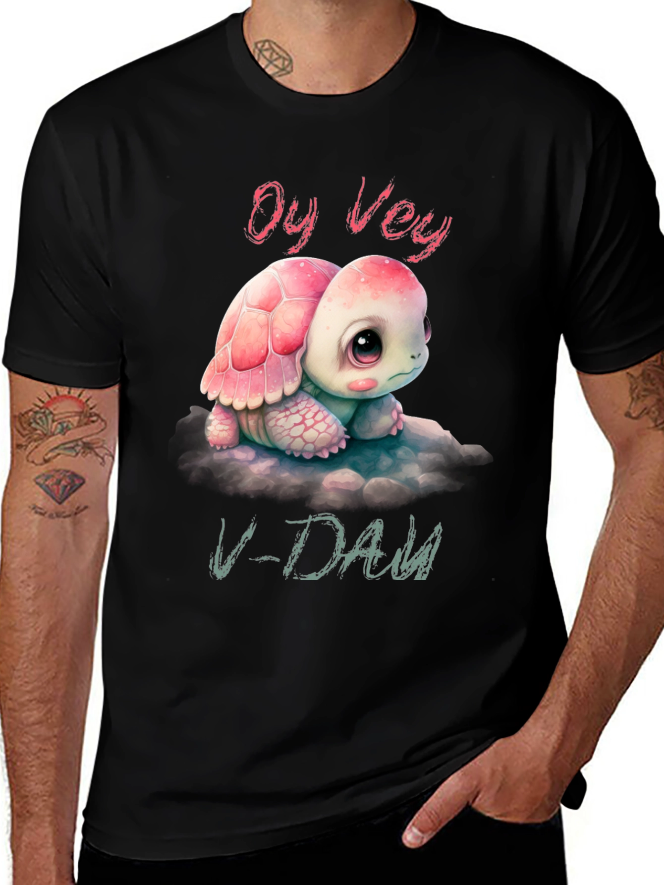 Variant 28 of Oy Vey V-Day Turtle T-Shirt